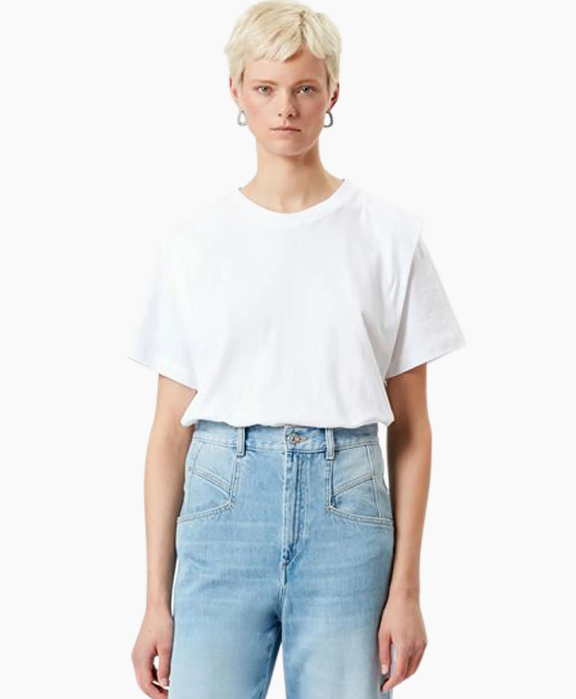 Isabel Marant T-Shirt Korte Mouw Zelitos-Ga Wit