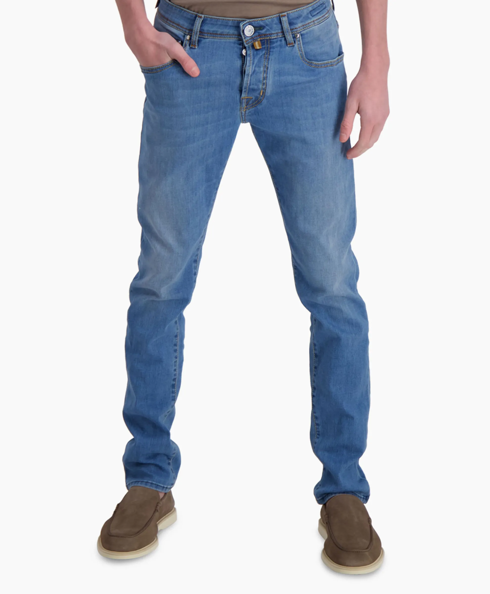 Jacob Cohen Jeans 5 Pkt Super Slim Fit Nick Midden Blauw