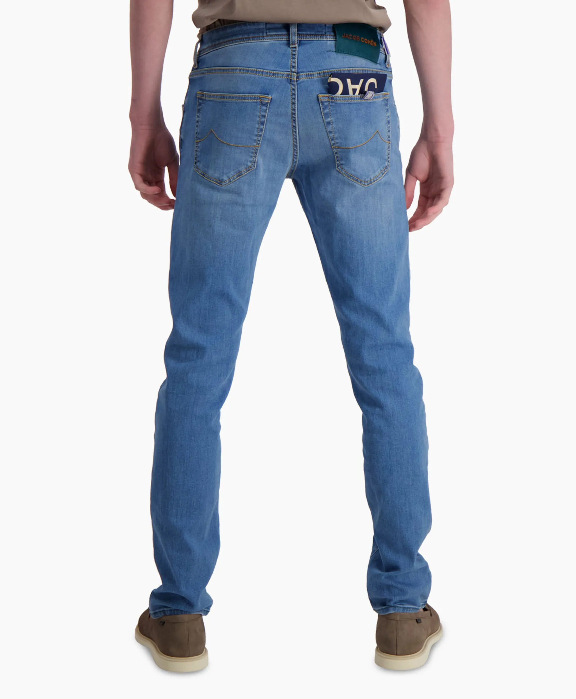 Jacob Cohen Jeans 5 Pkt Super Slim Fit Nick Midden Blauw
