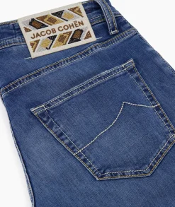Jacob Cohen Jeans 5 Pkt Super Slim Fit Nick Donker Blauw