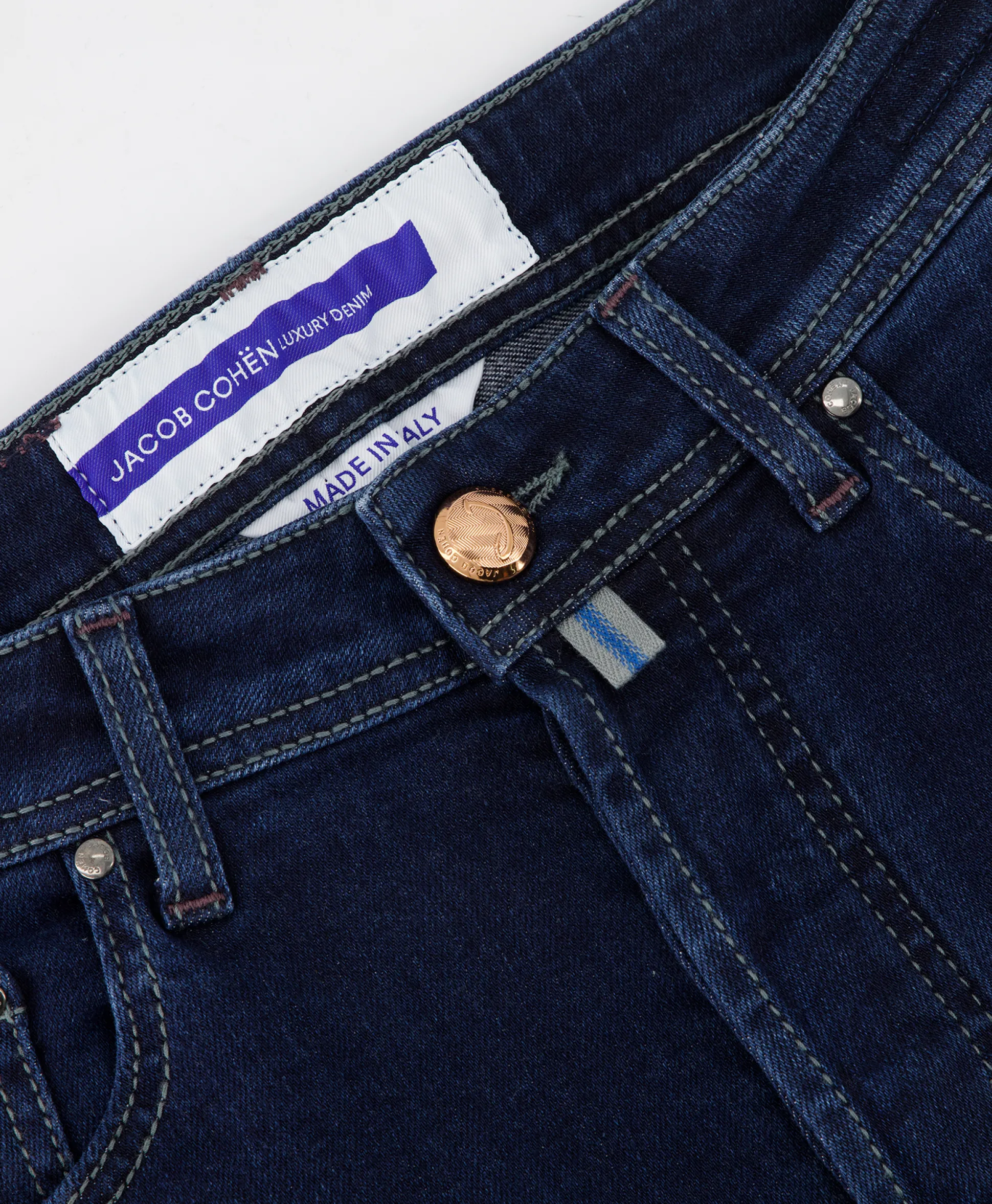 Jacob Cohen Jeans 5-Pocket Nick Slim Donker Blauw