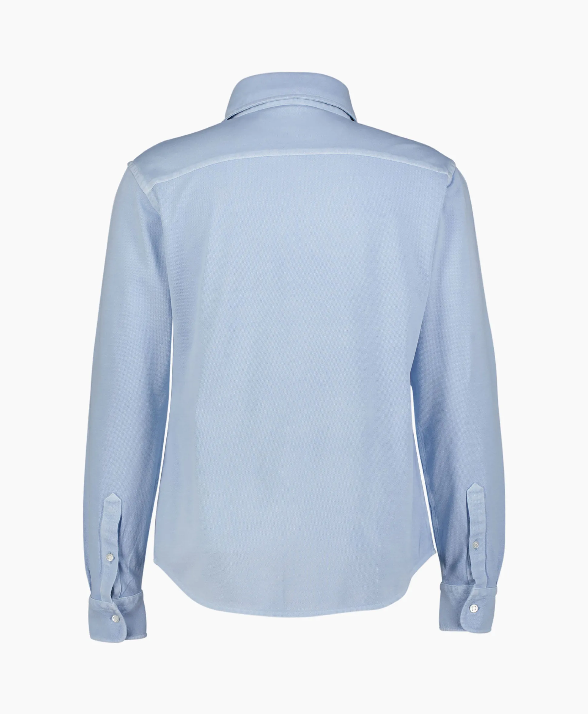 Jacob Cohen Overhemd M/L Piquet Con Ricamo Licht Blauw