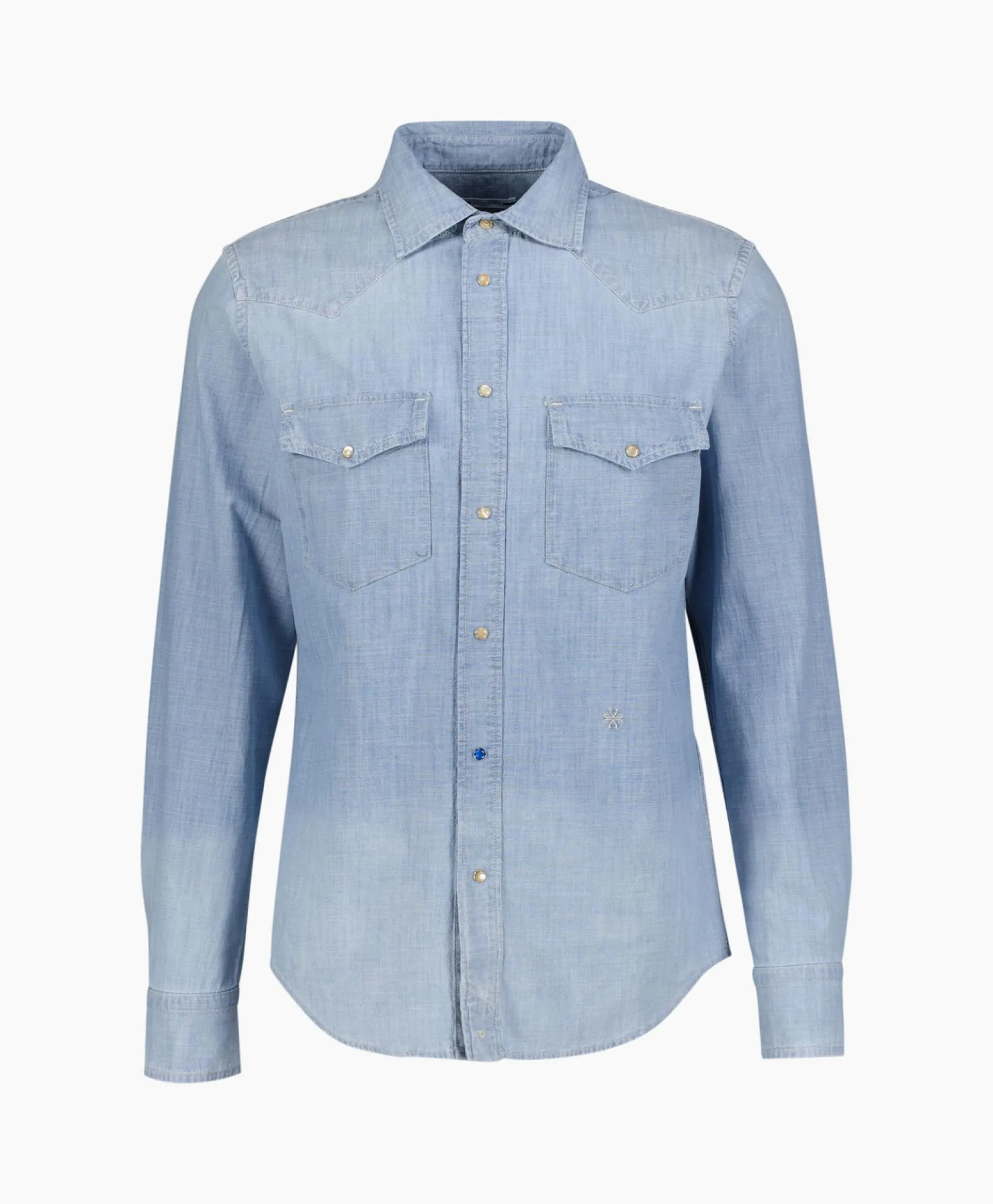 Jacob Cohen Overhemd Western Blauw