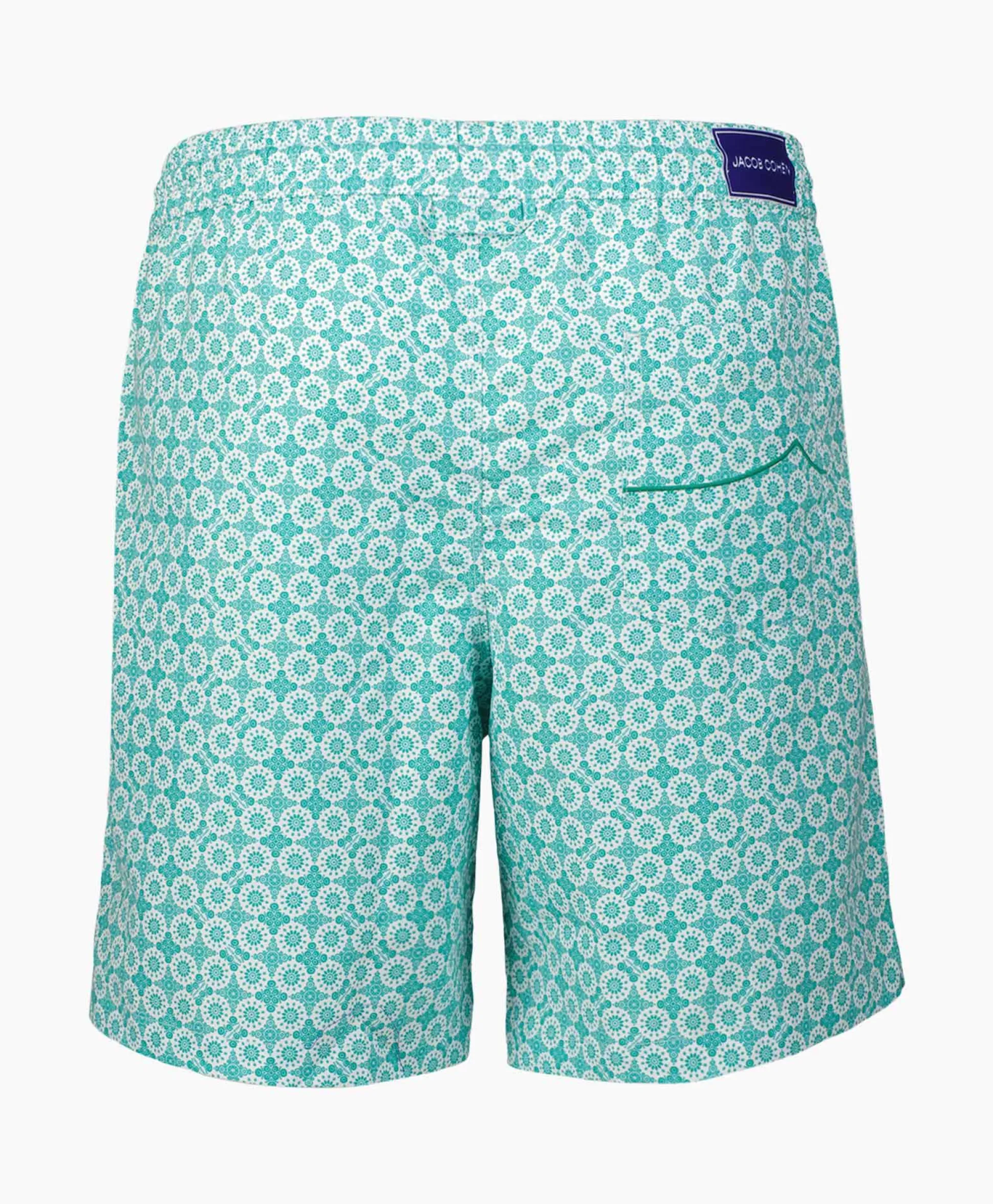 Jacob Cohen Zwembroek Circles Print Groen