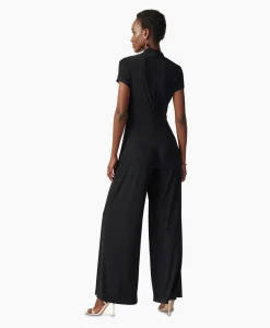 Joseph Ribkoff Jumpsuit Korte Mouwen Zwart