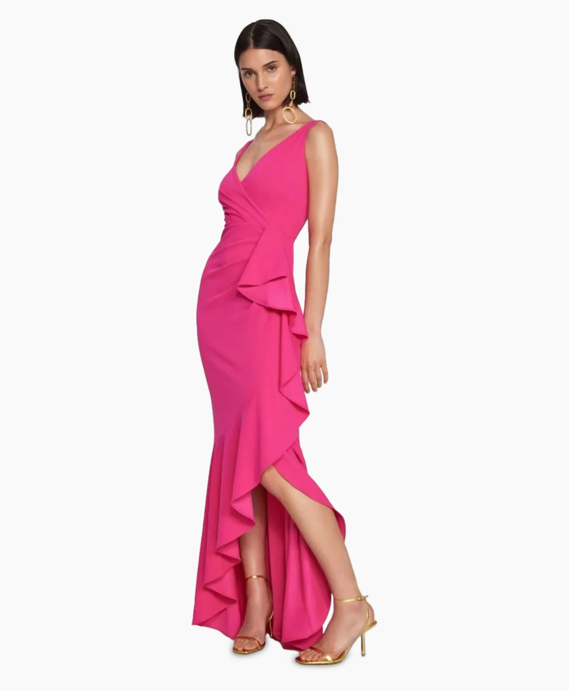Joseph Ribkoff Maxi Jurk Wikkel Rose