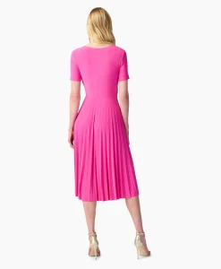 Joseph Ribkoff Maxi Jurk Korte Mouw Rose