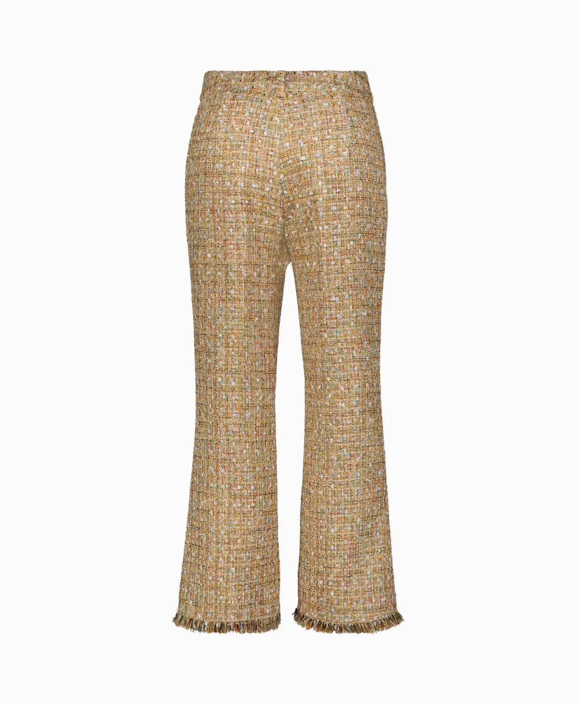 Liu Jo Flared Broek Pant. Sfrangiato Beige