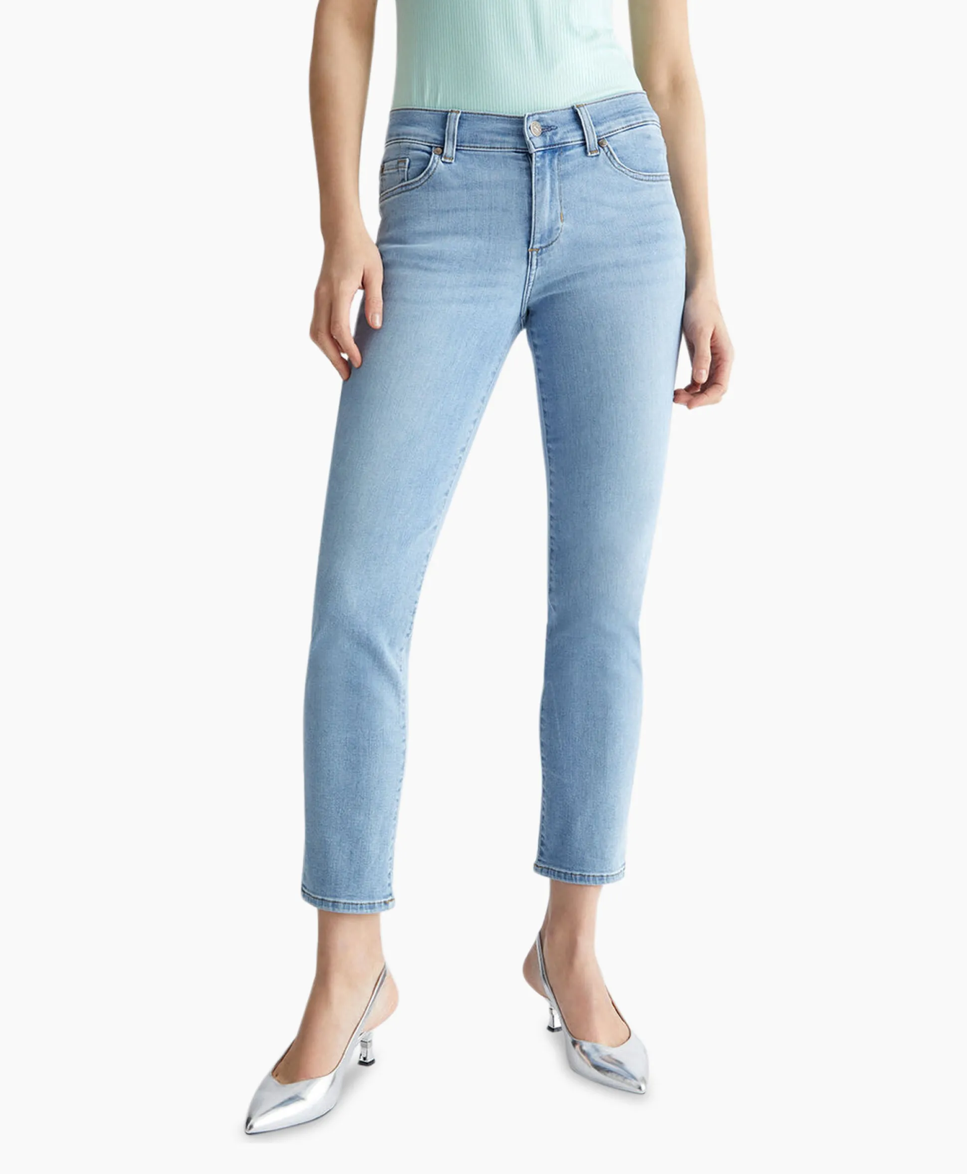 Liu Jo Jeans Pant.Authentic Slim Ankle R.W. Blauw