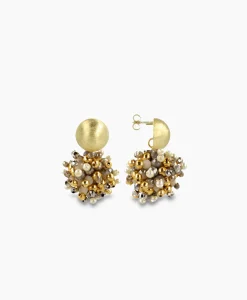 Lott. Gioielli Oorbellen Ce Gb Globe S Double Stones Grijs