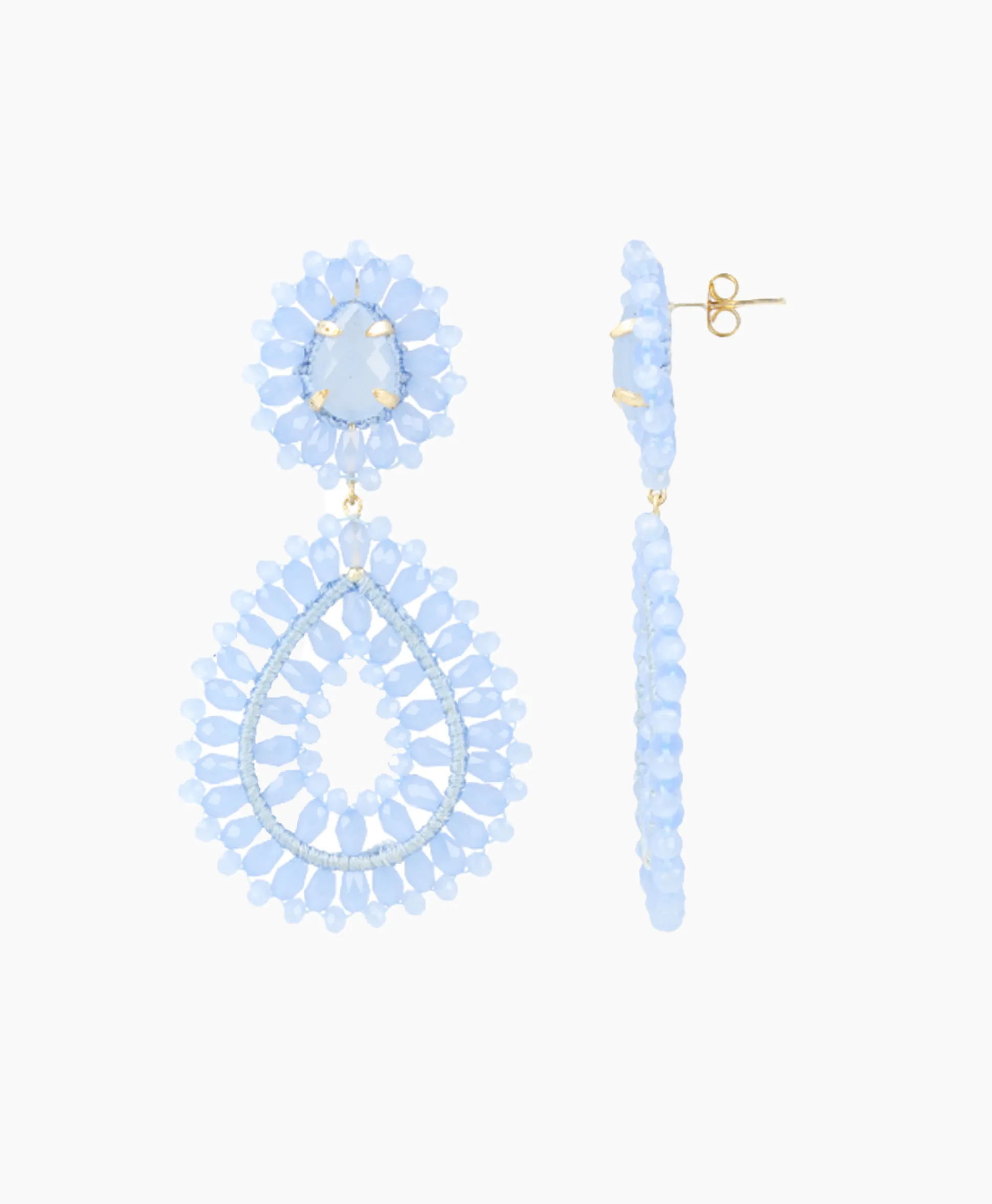 Lott. Gioielli Oorbellen Ce Si Double Drop S Blauw