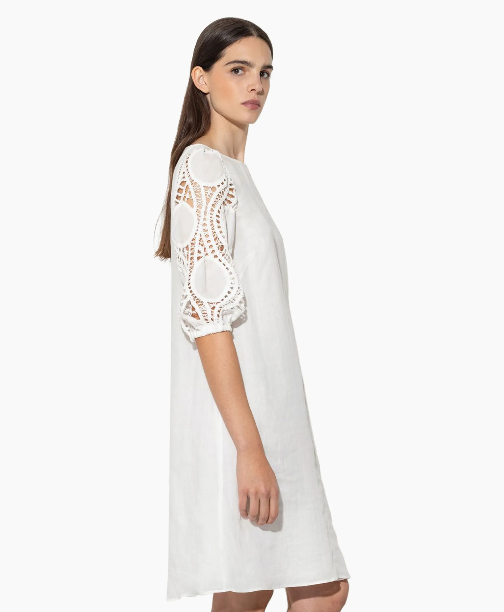 Luisa Cerano Jurk 798504/3500-0 Off White