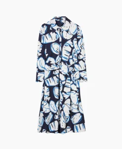 Luisa Cerano Midi Jurk 778366/3473-0 Blauw