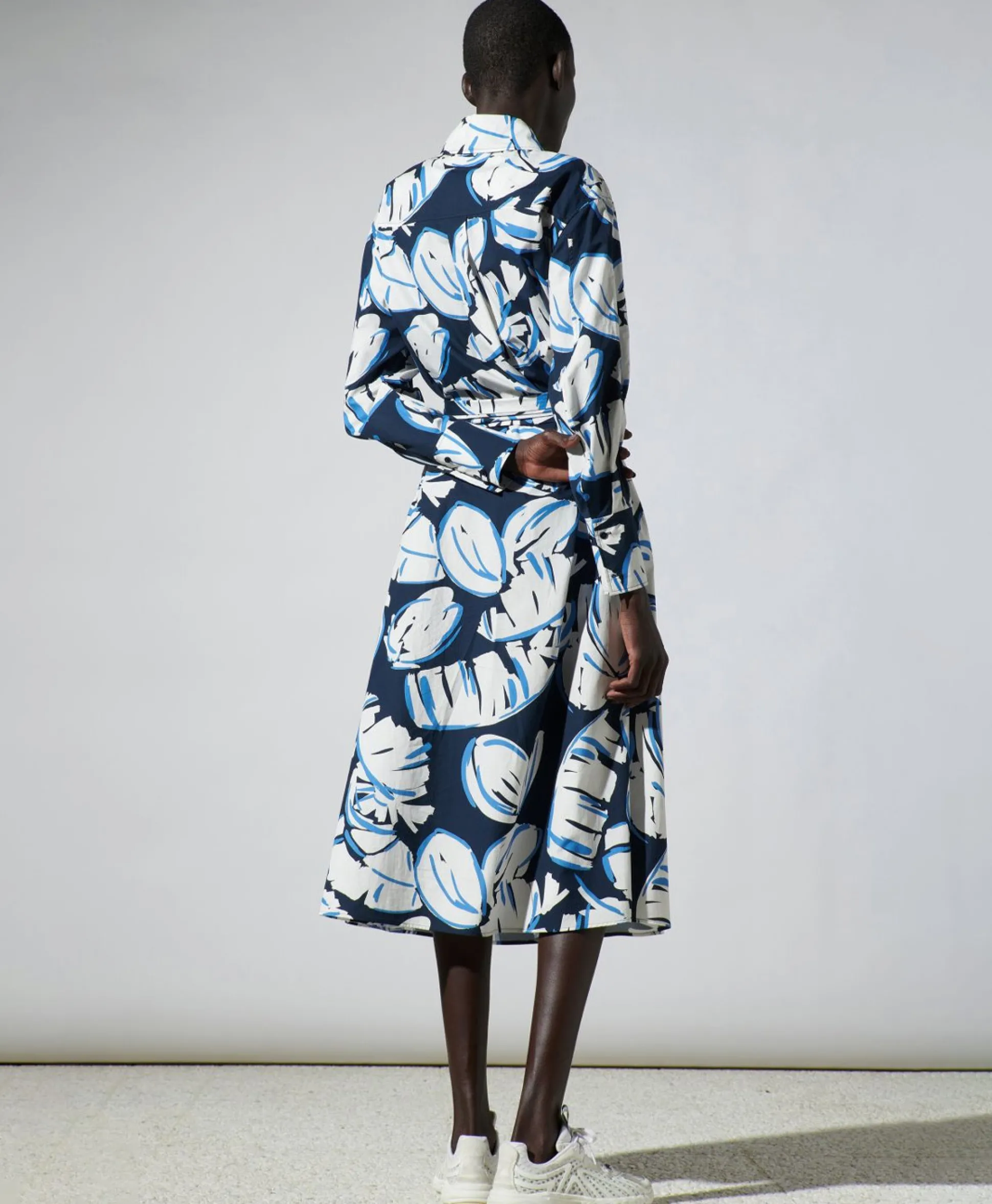Luisa Cerano Midi Jurk 778366/3473-0 Blauw