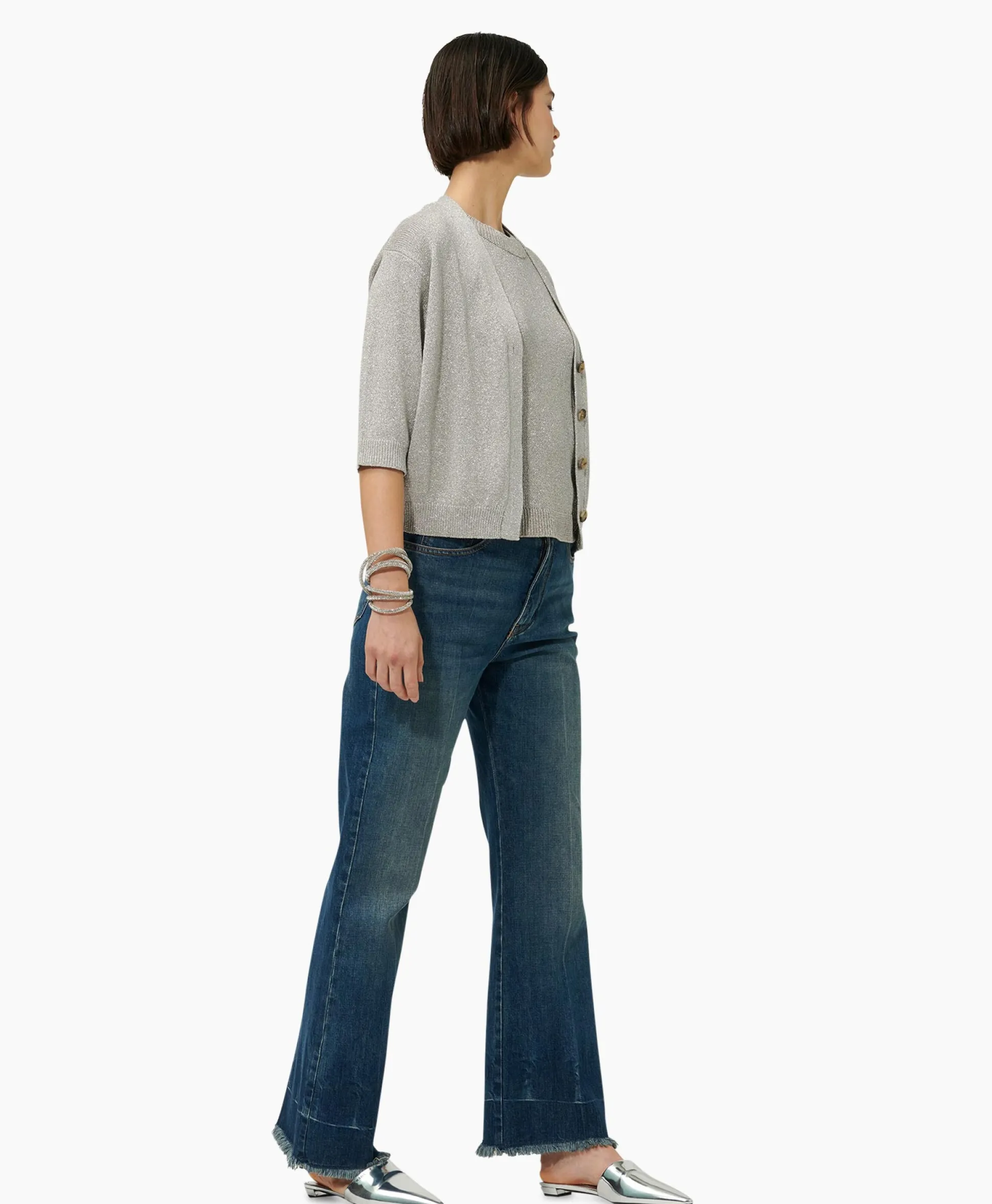Luisa Cerano Vest 488310/5157-0 Licht Grijs