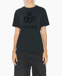 Marant Etoile T-Shirt Korte Mouw Zewel-Ga Zwart
