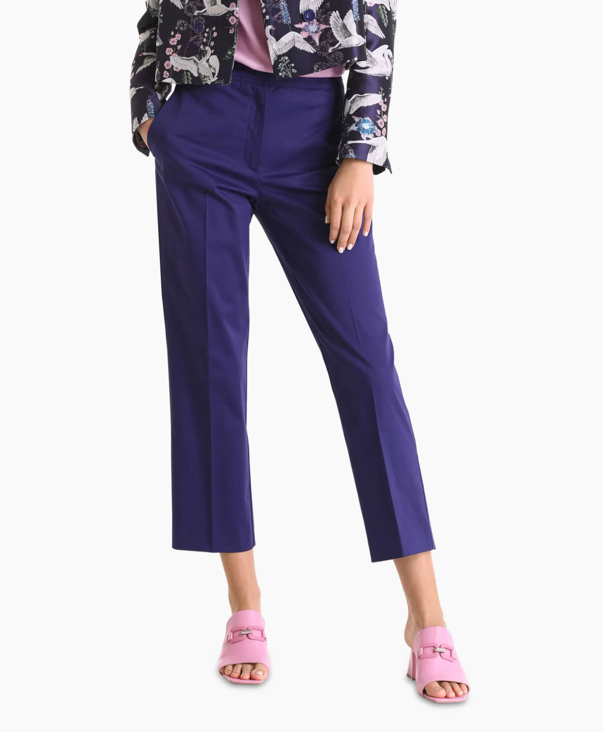 Marccain Collectie Broek Wc 81.43 W83 Paars