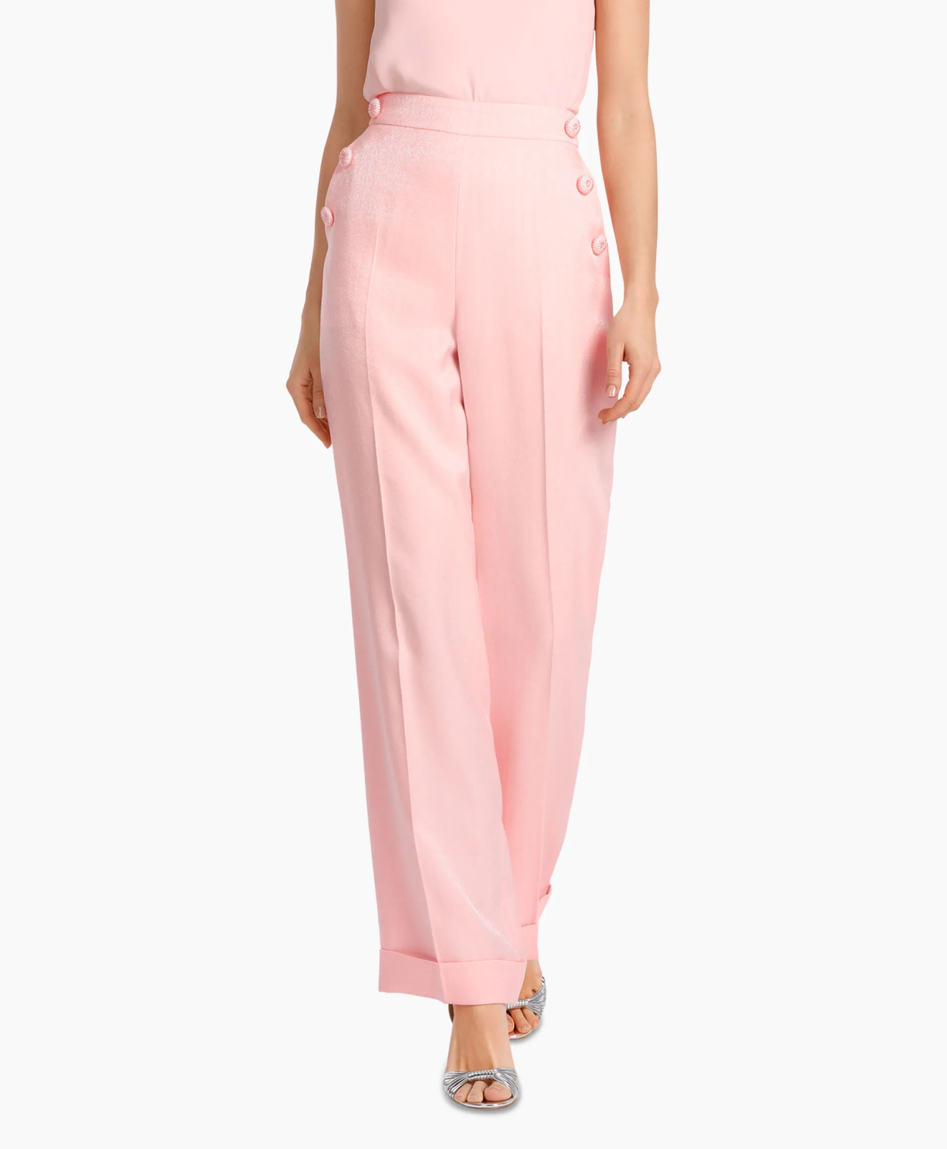 Marccain Collectie Broek Wc 81.46 W84 Zalm