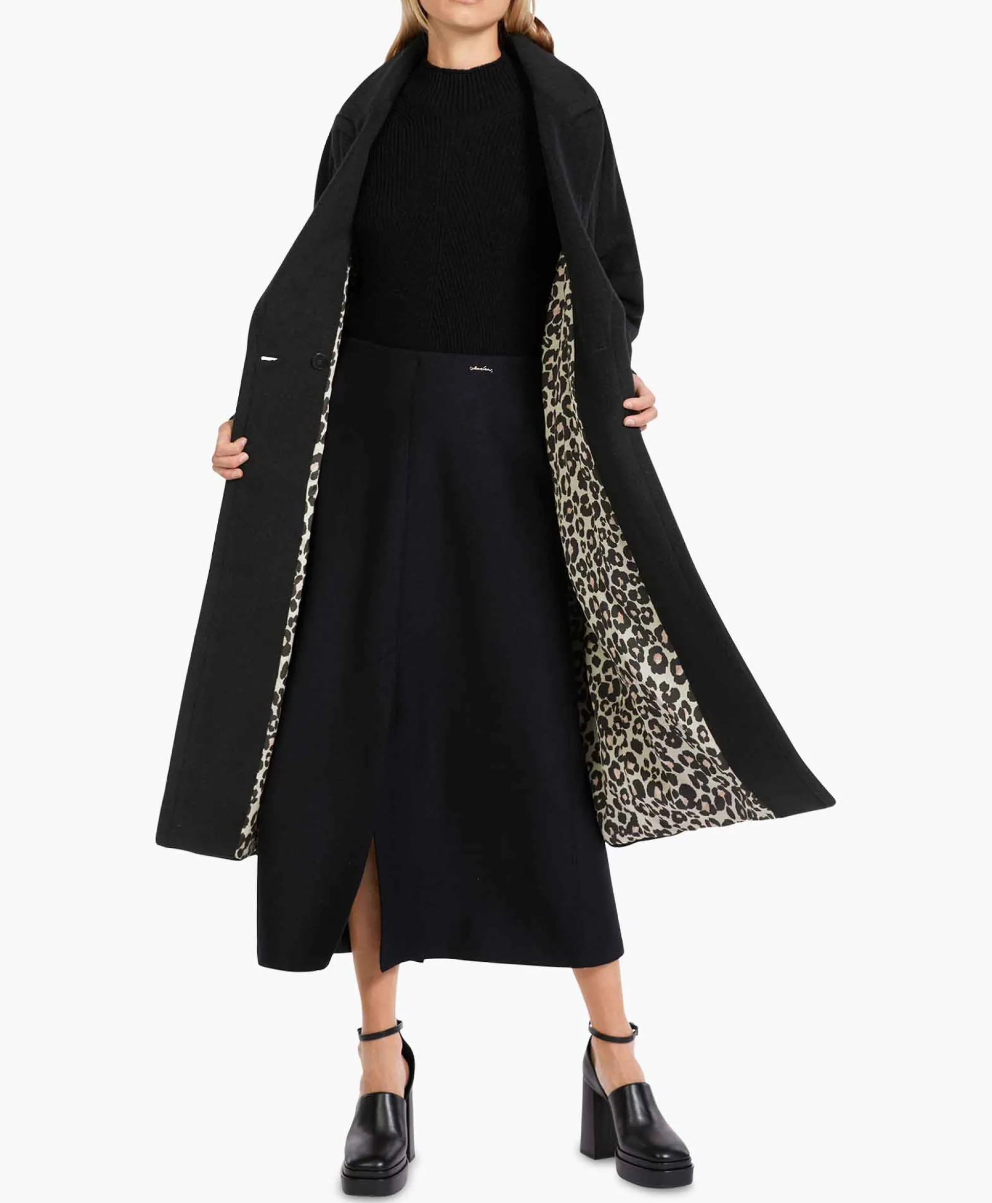 Marccain Collectie Coat Vc 11.27 W84 Zwart