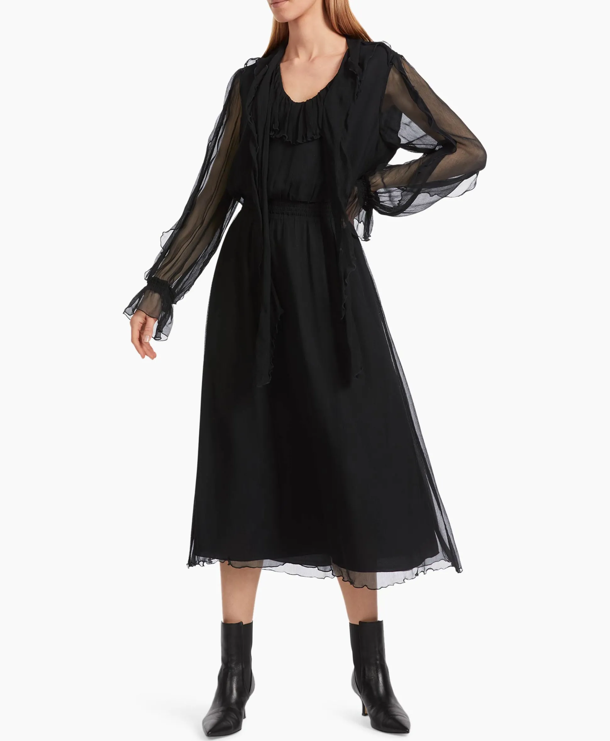 Marccain Collectie Jurk Vc 21.19 W51 Zwart