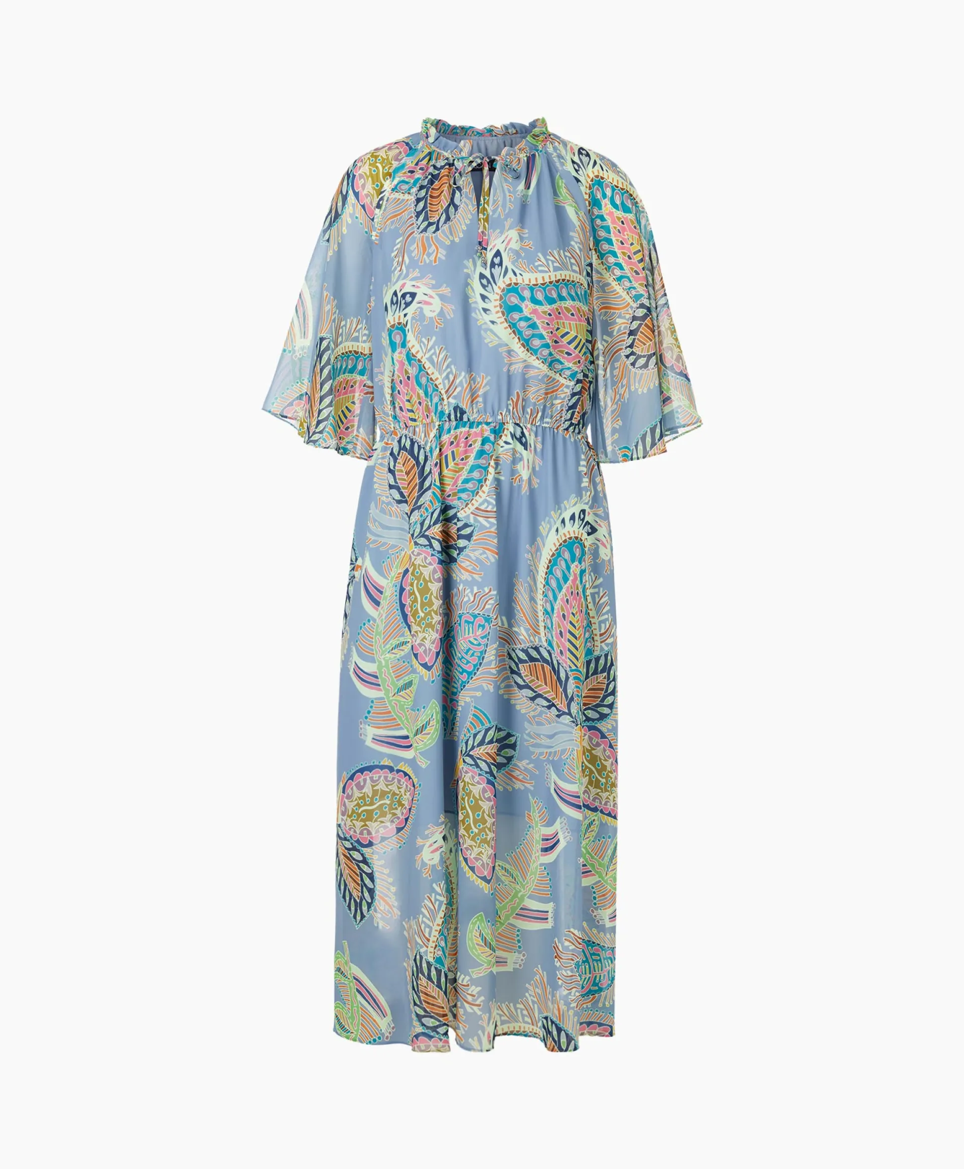 Marccain Collectie Jurk Wc 21.52 W74 Licht Blauw