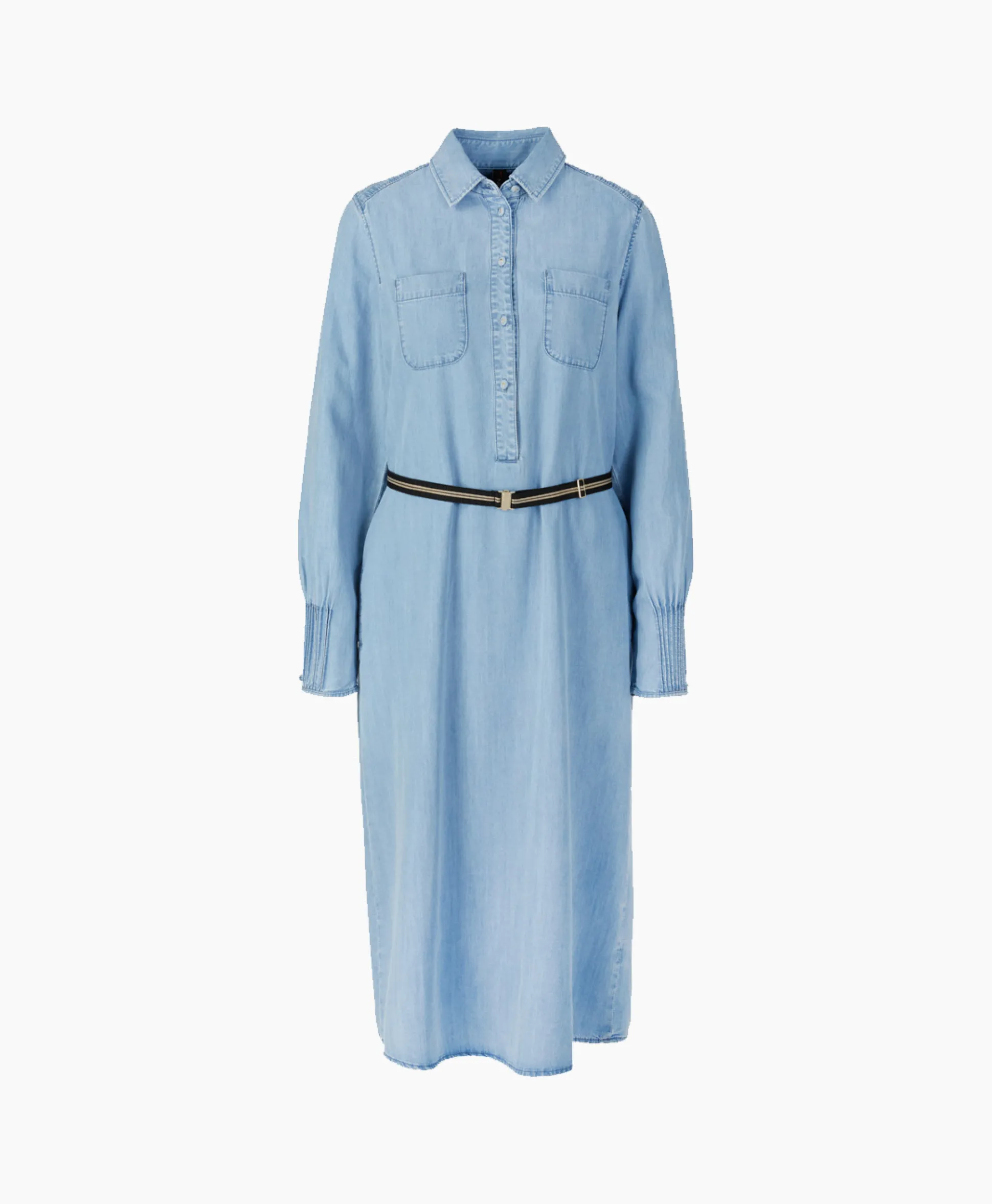 Marccain Collectie Mini Jurk Uc 21.02 D63 Licht Blauw