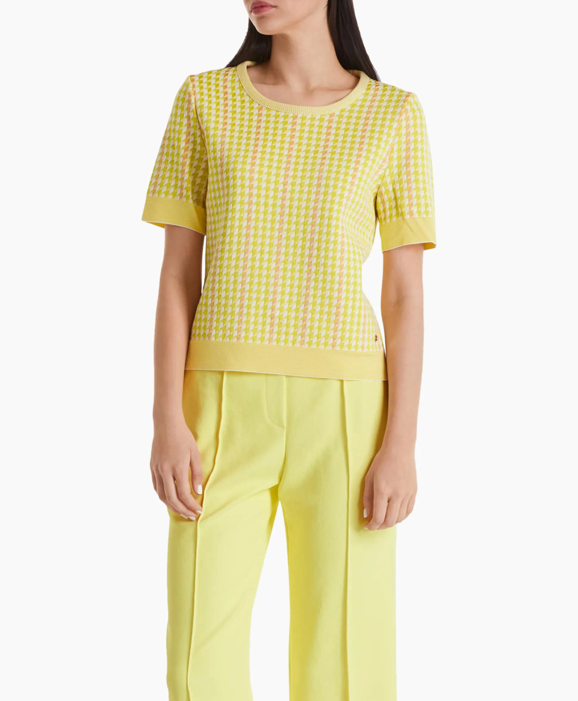 Marccain Collectie Pullover Wc 41.49 M33 Midden Geel