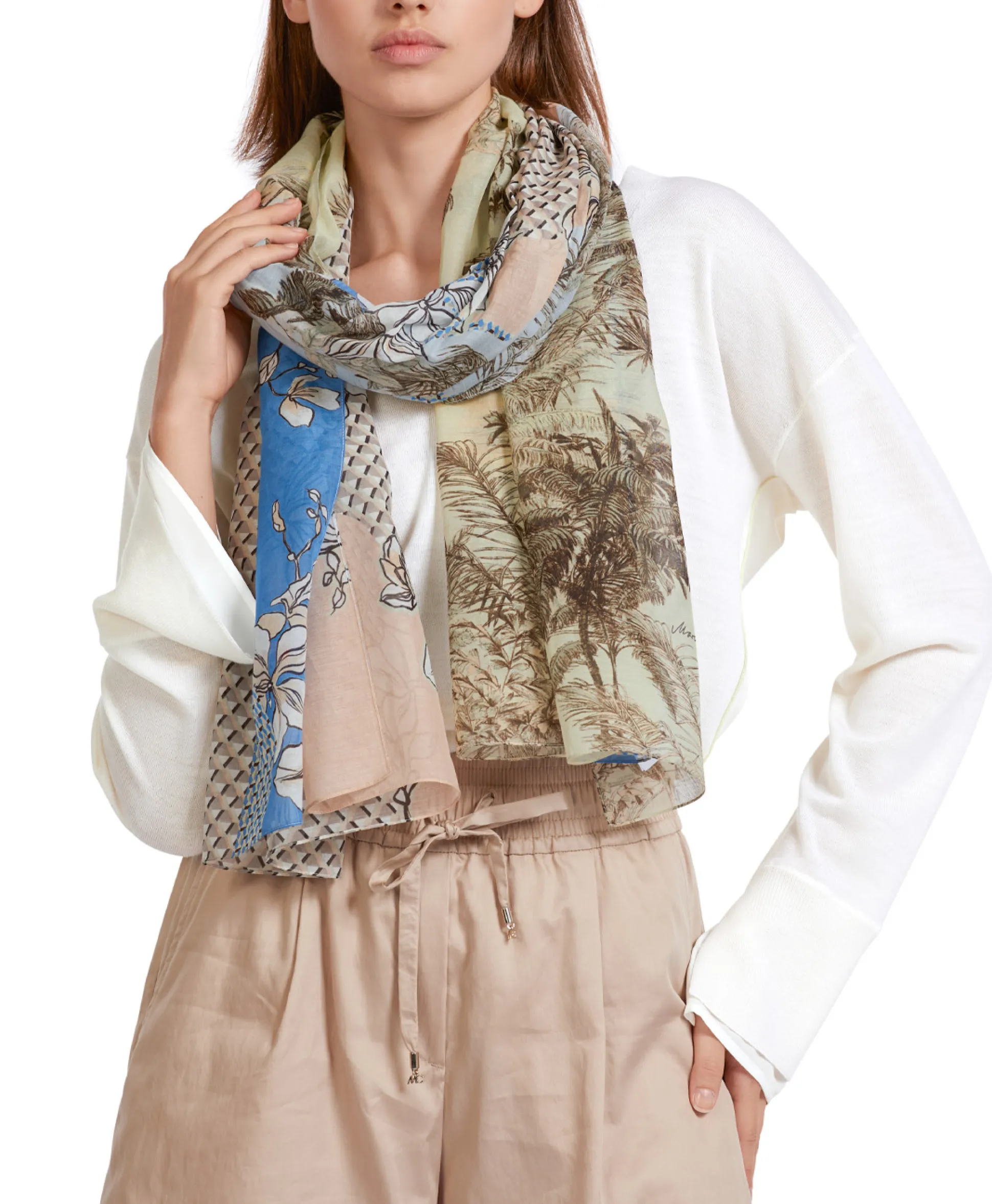 Marccain Collectie Sjaal Uc B4.15 Z08 Donker Groen