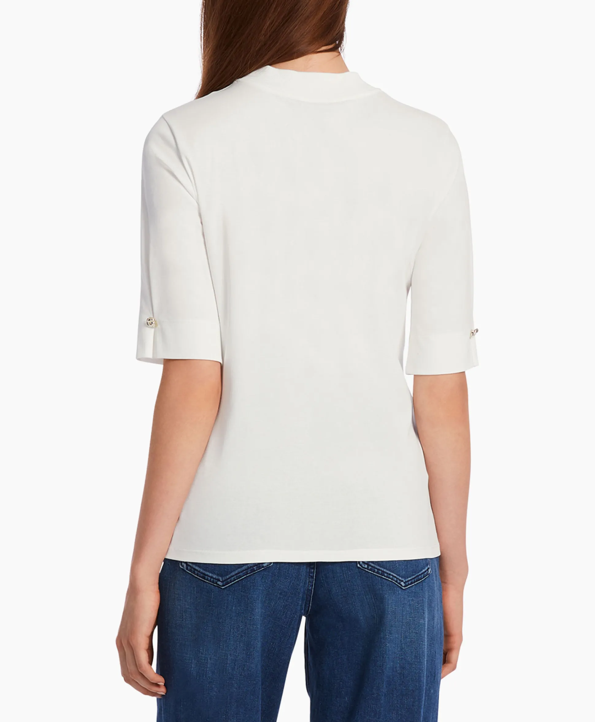 Marccain Collectie T-Shirt Wc 48.24 J14 Off White