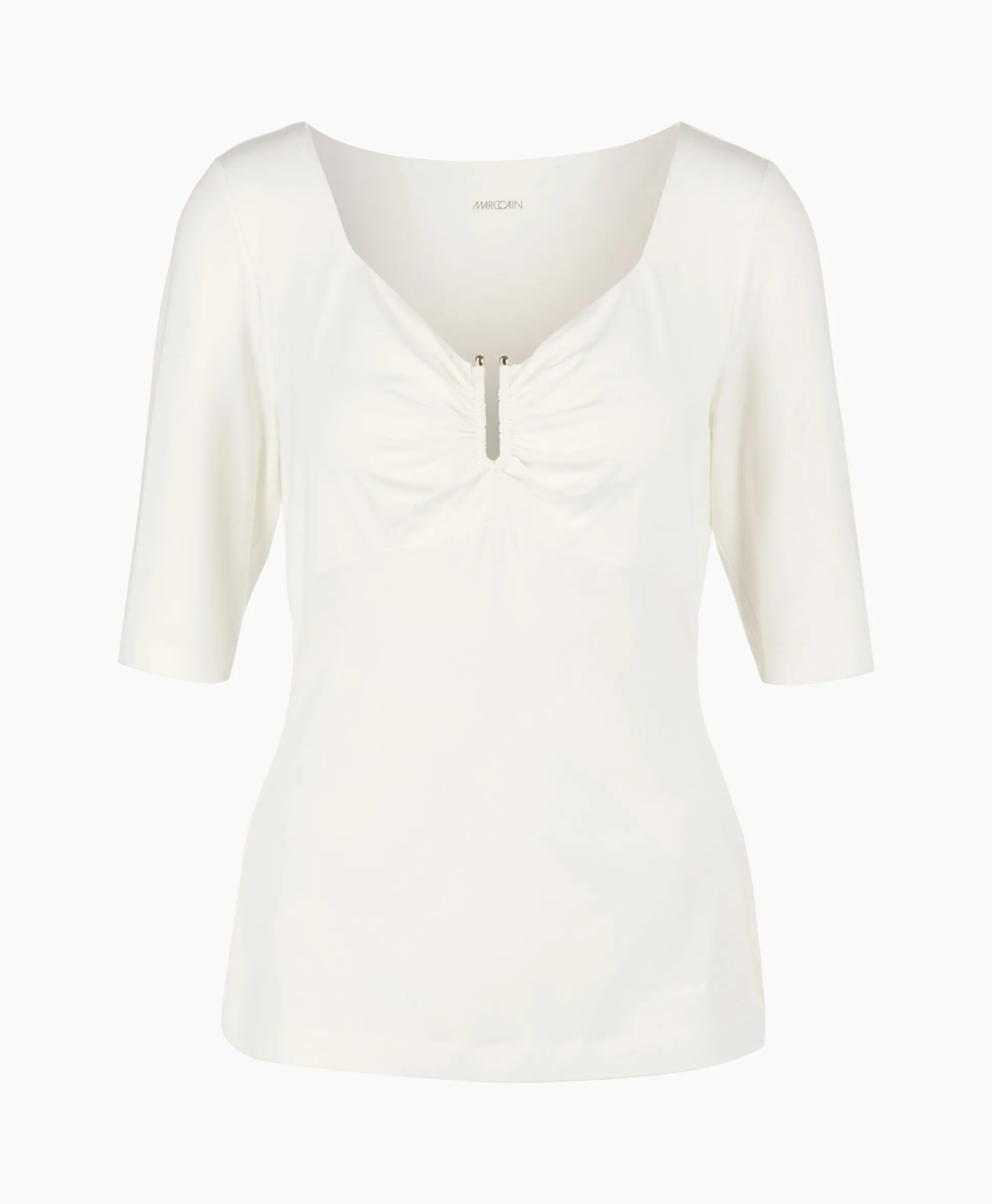 Marccain Collectie T-Shirt Wc 48.57 J33 Off White