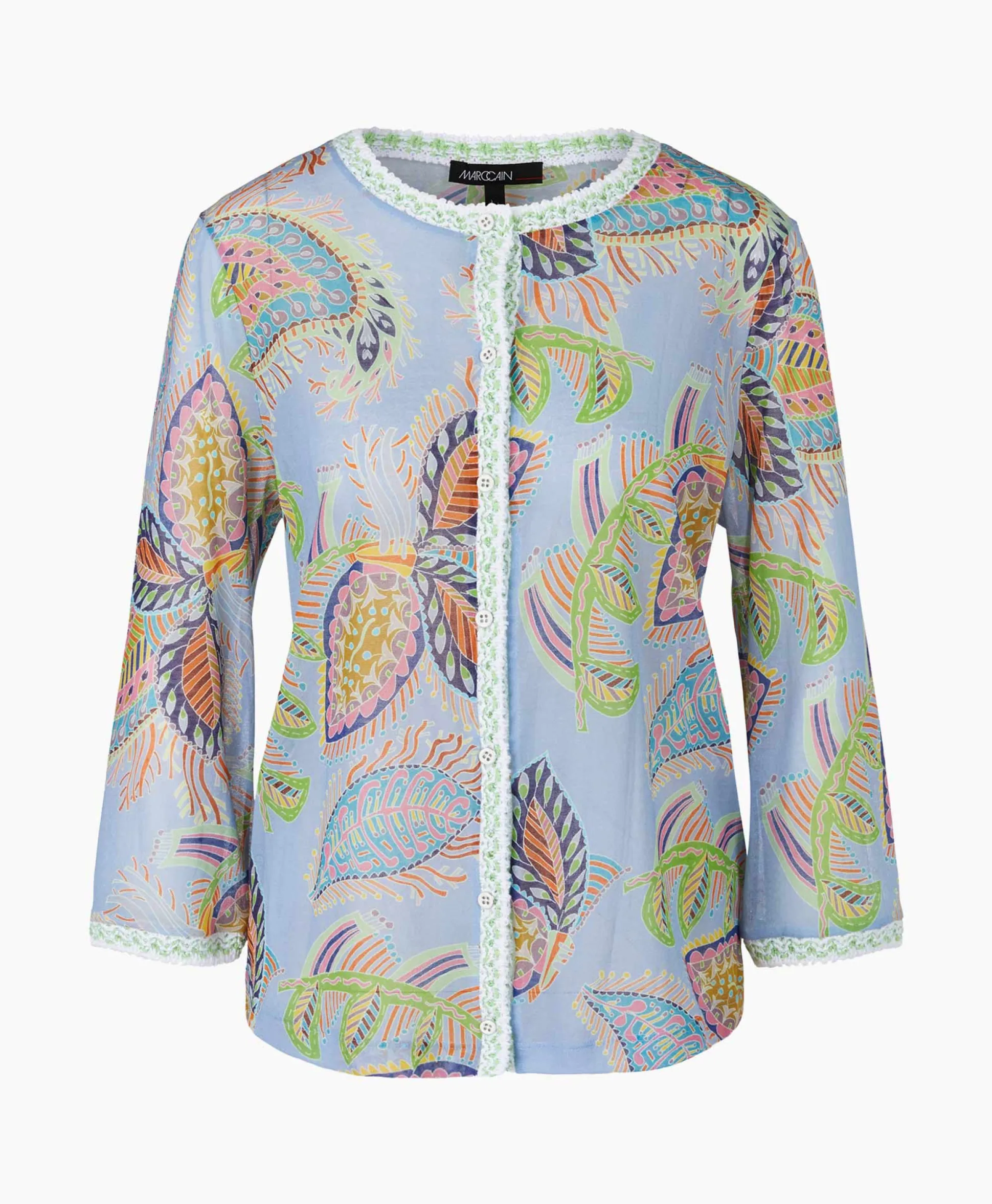 Marccain Collectie Vest Wc 39.32 M44 Licht Blauw