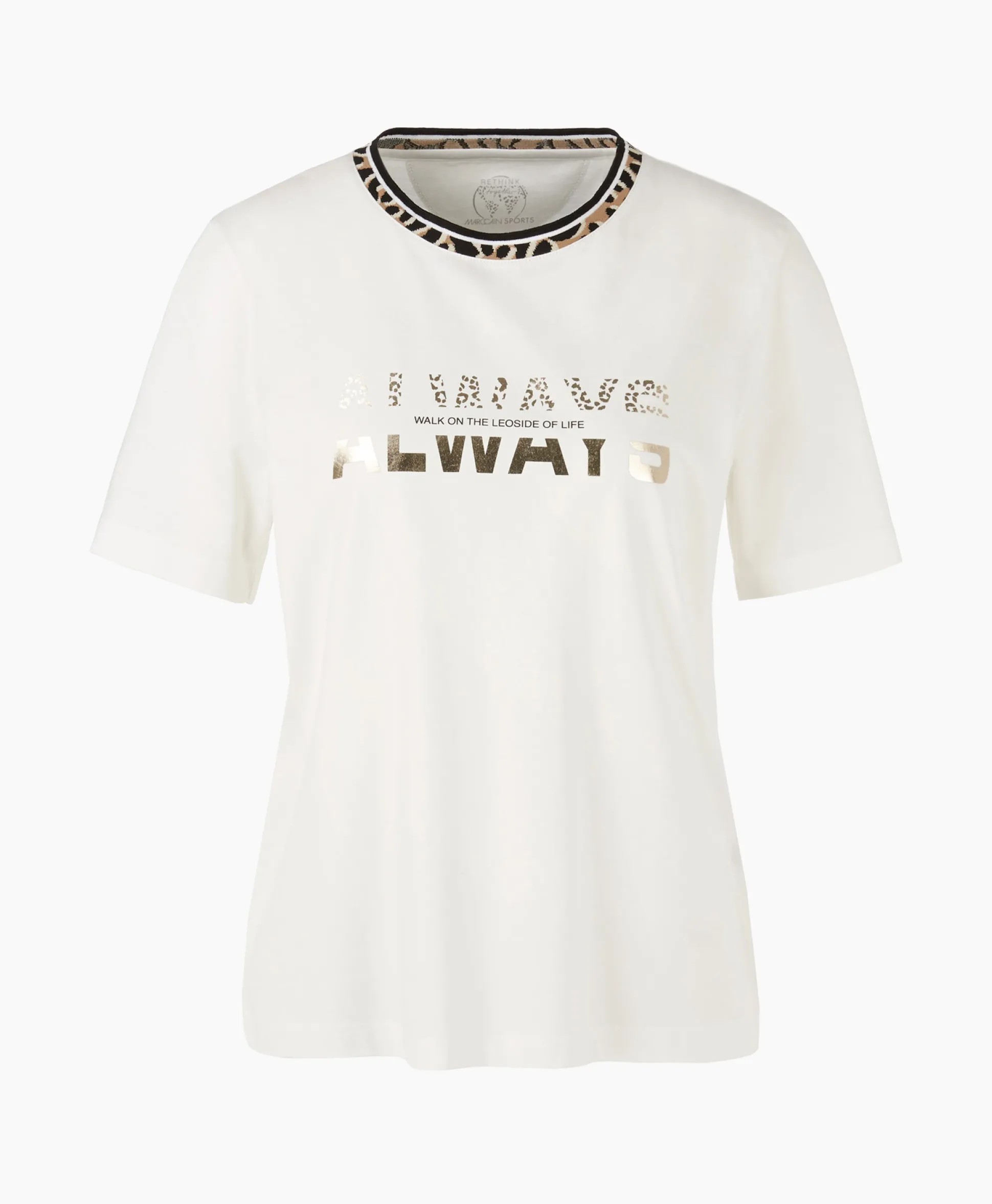 Marccain Sport T-Shirt Ws 48.20 J27 Off White