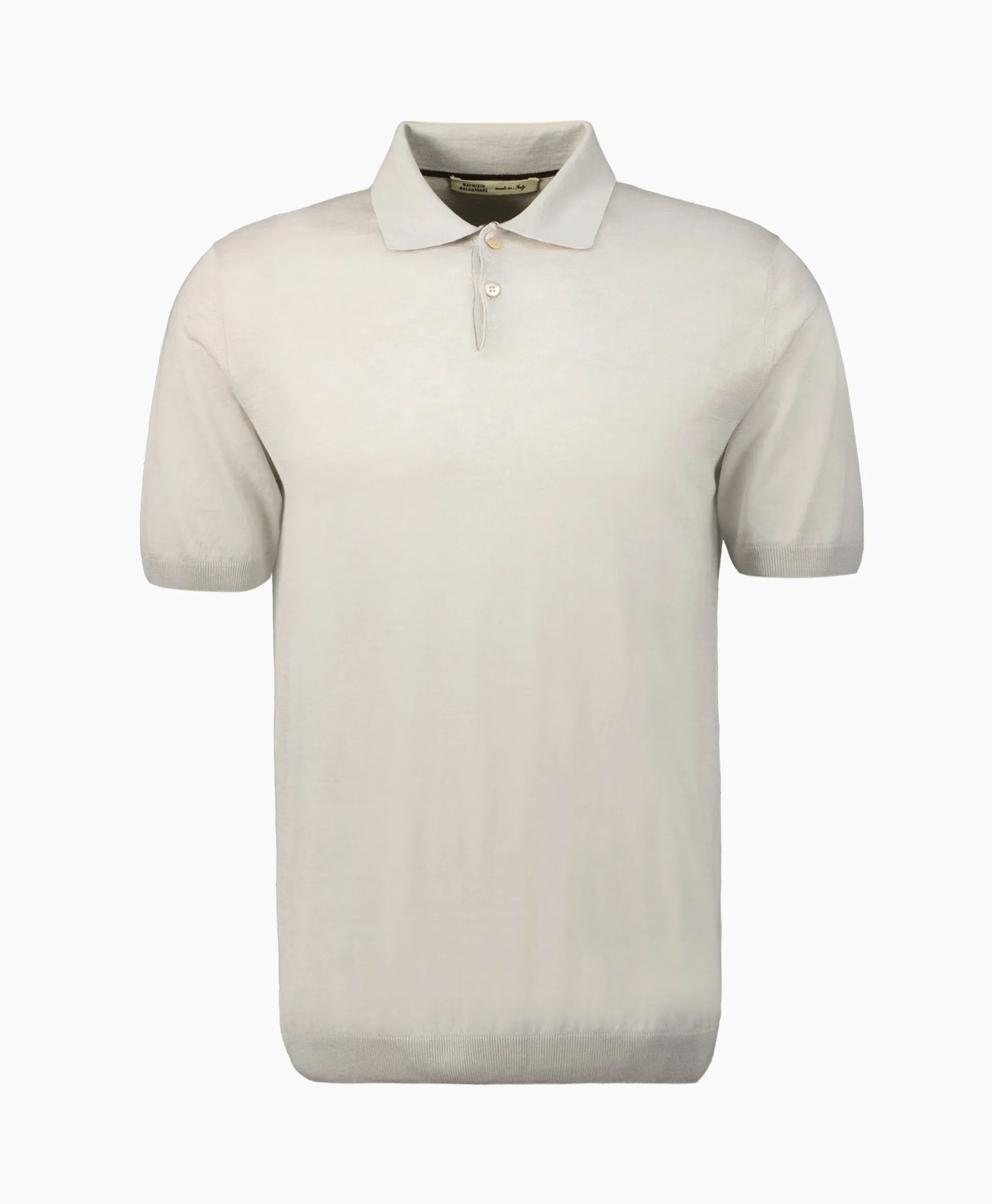 Maurizio Baldassari Polo Light Knitted Licht Grijs