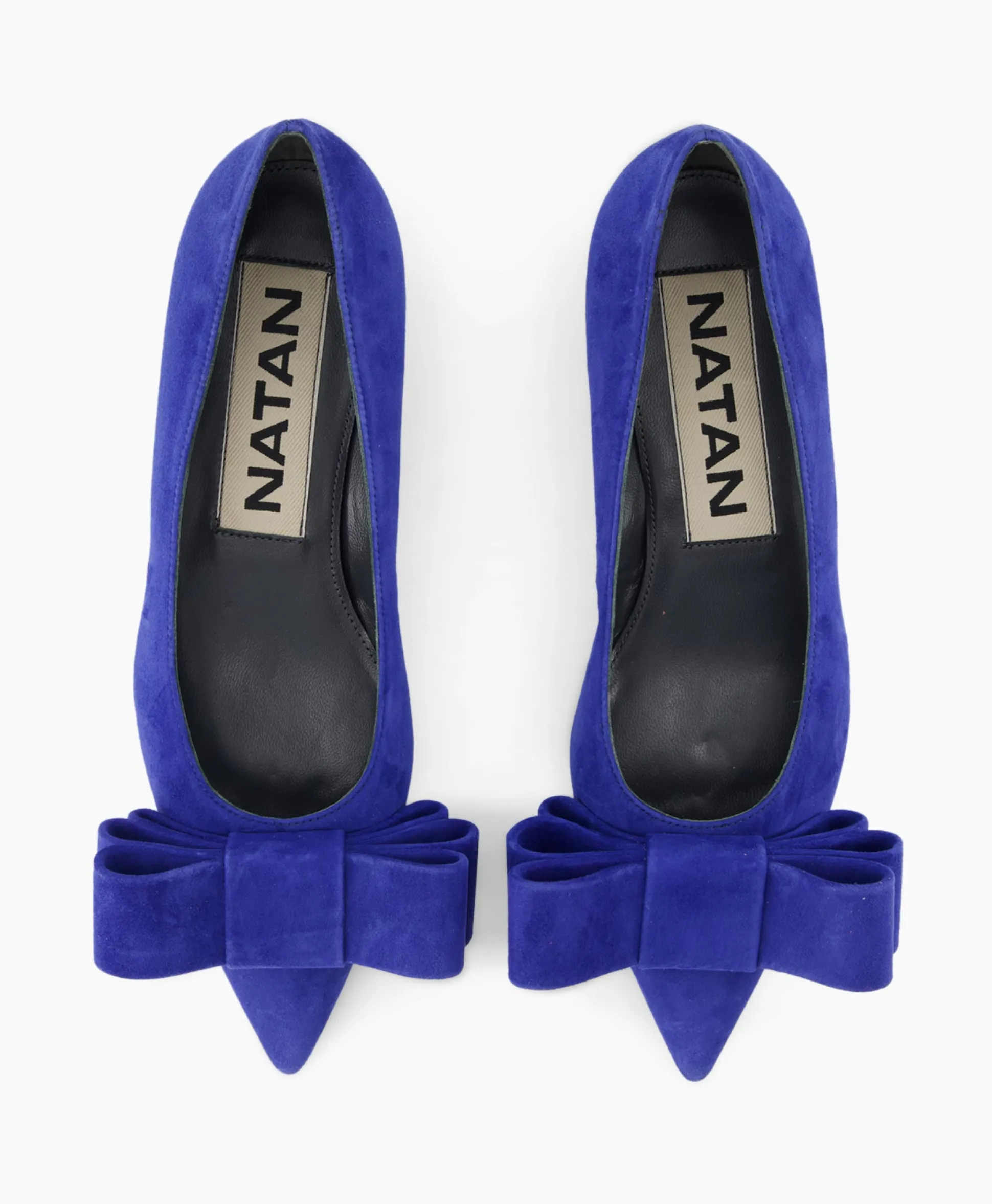 Natan Schoenen Ballerina Cam Electrico Leder Blauw