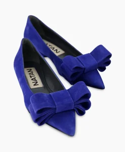Natan Schoenen Ballerina Cam Electrico Leder Blauw