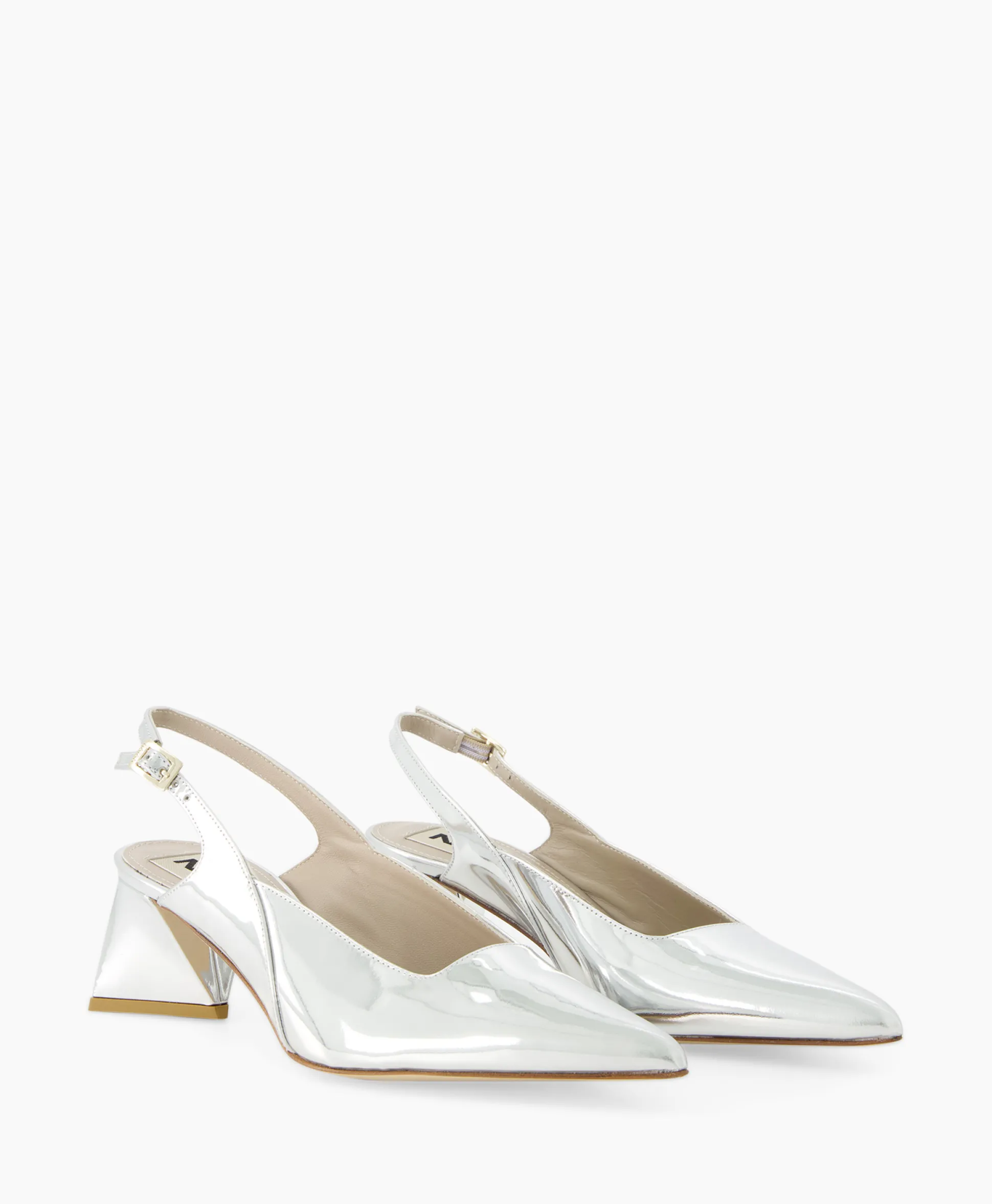 Natan Schoenen Pump Specchio Argento Zilver