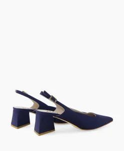 Natan Schoenen Pump Stretch Morelli 9 Blu Scuro Blauw