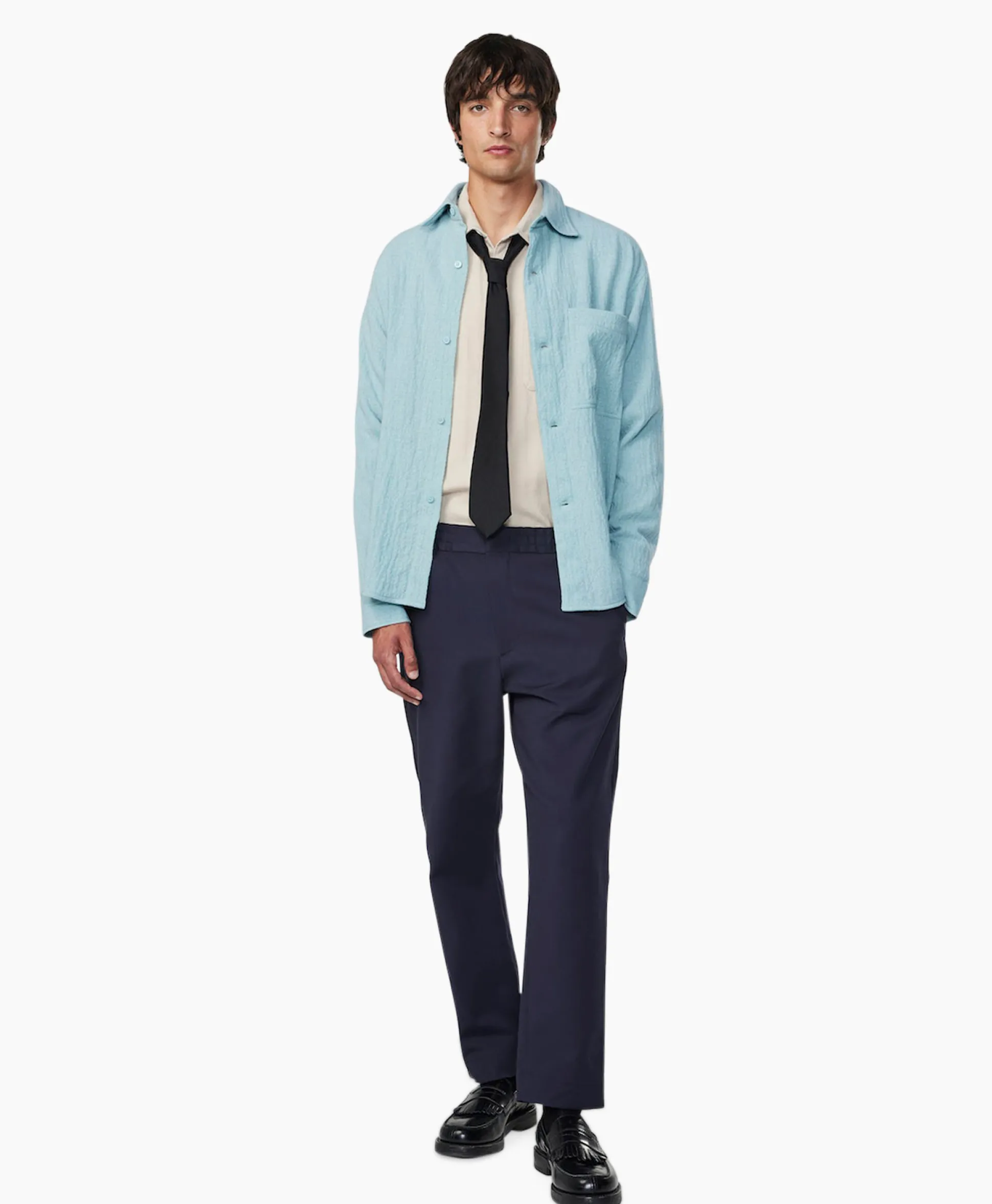 Nn07 Pantalon Billie Donker Blauw