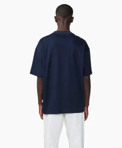 Nn07 T-Shirt Benja Ss Donker Blauw