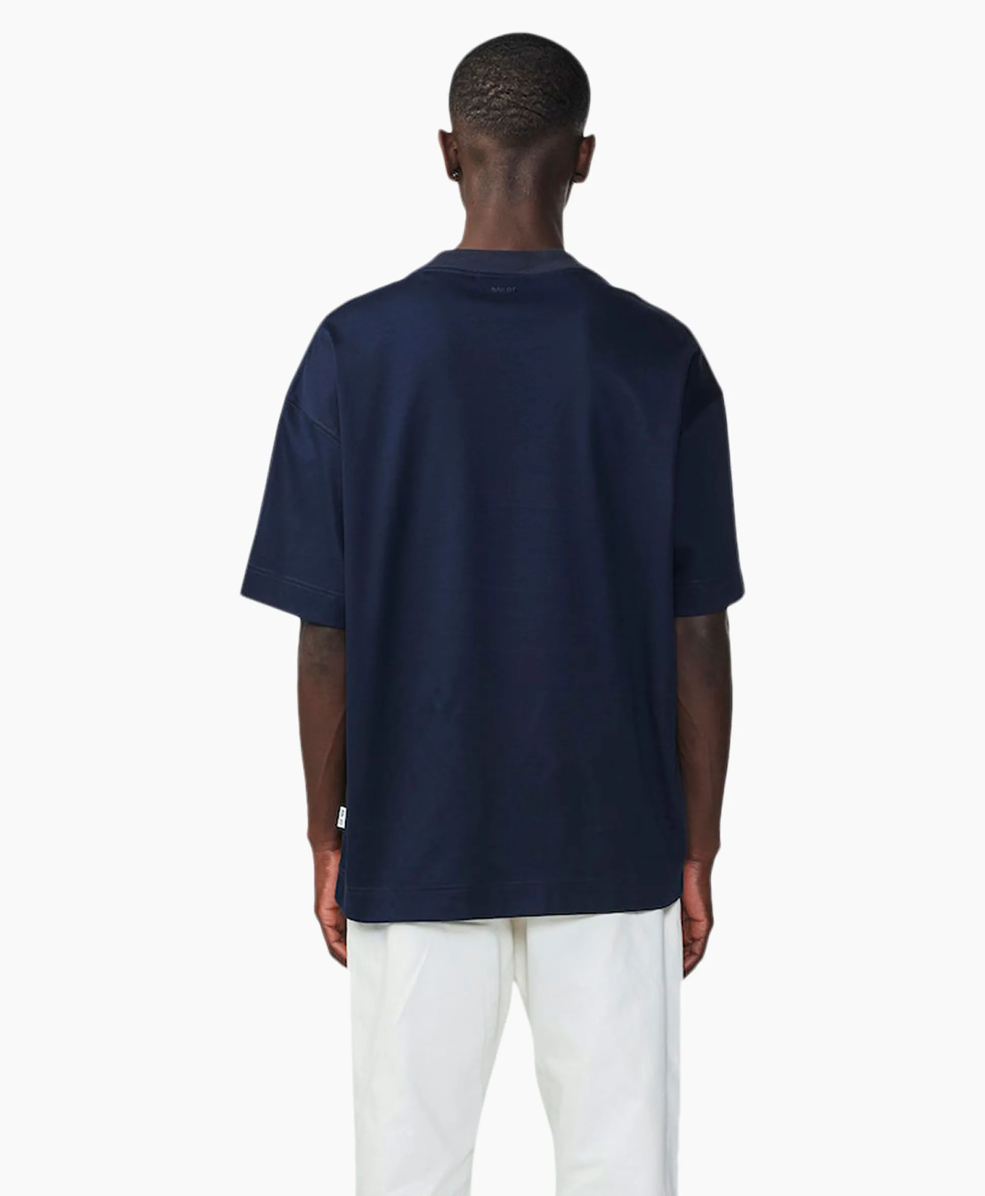 Nn07 T-Shirt Benja Ss Donker Blauw