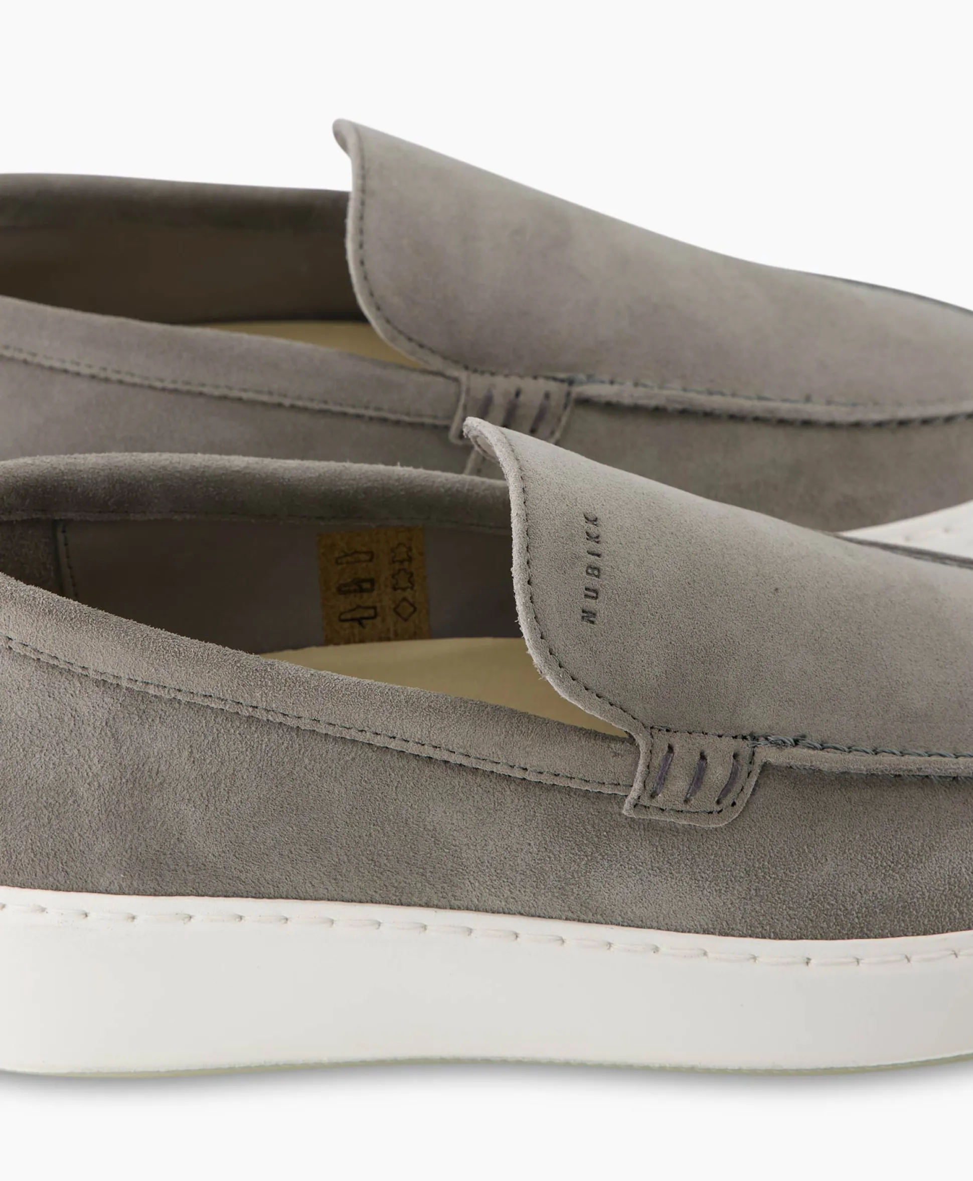 Nubikk Loafer Jiro Mio Licht Grijs
