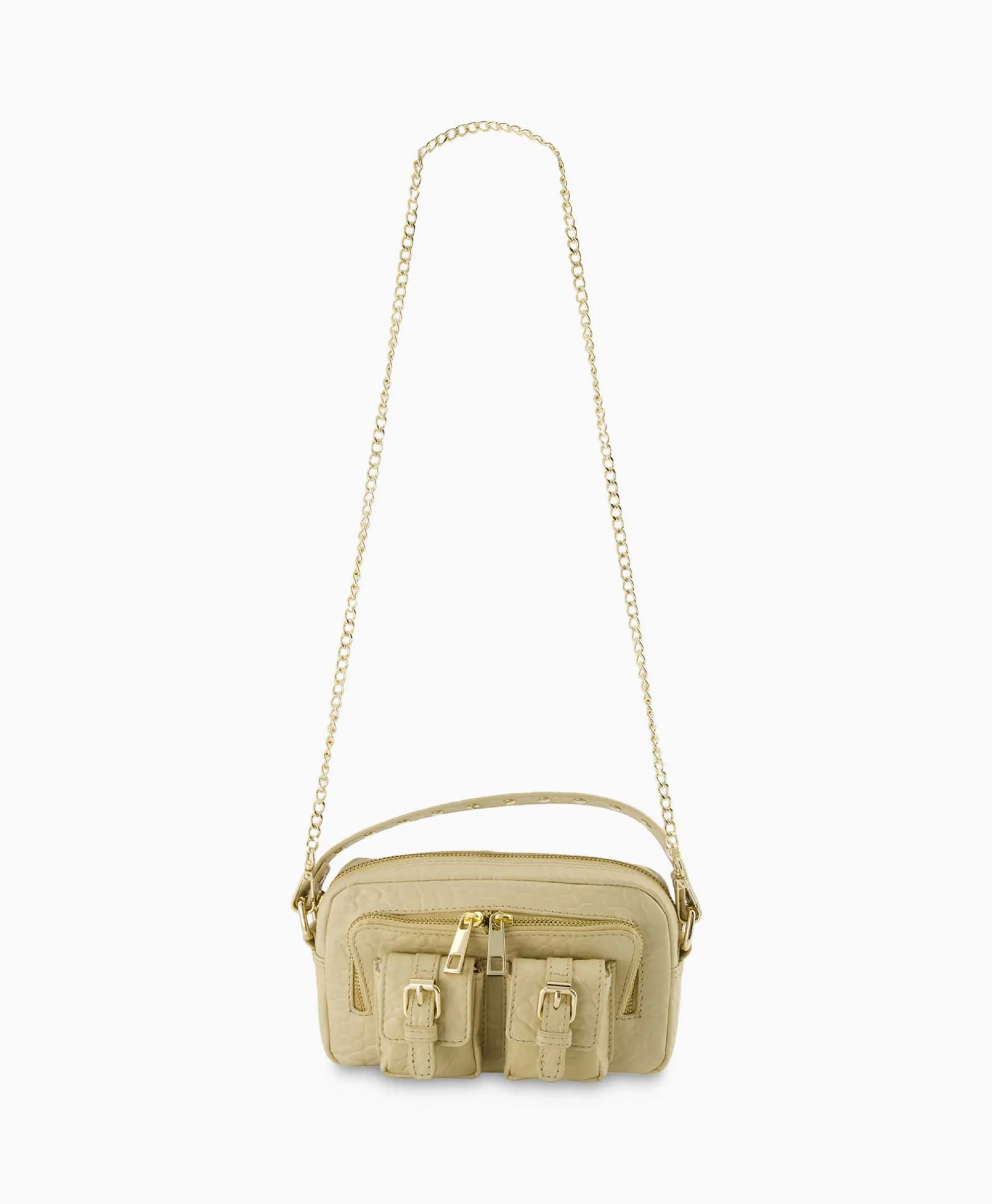Nunoo Bags Schouder / Hand Tas Helena Buckle New Zealand Beige