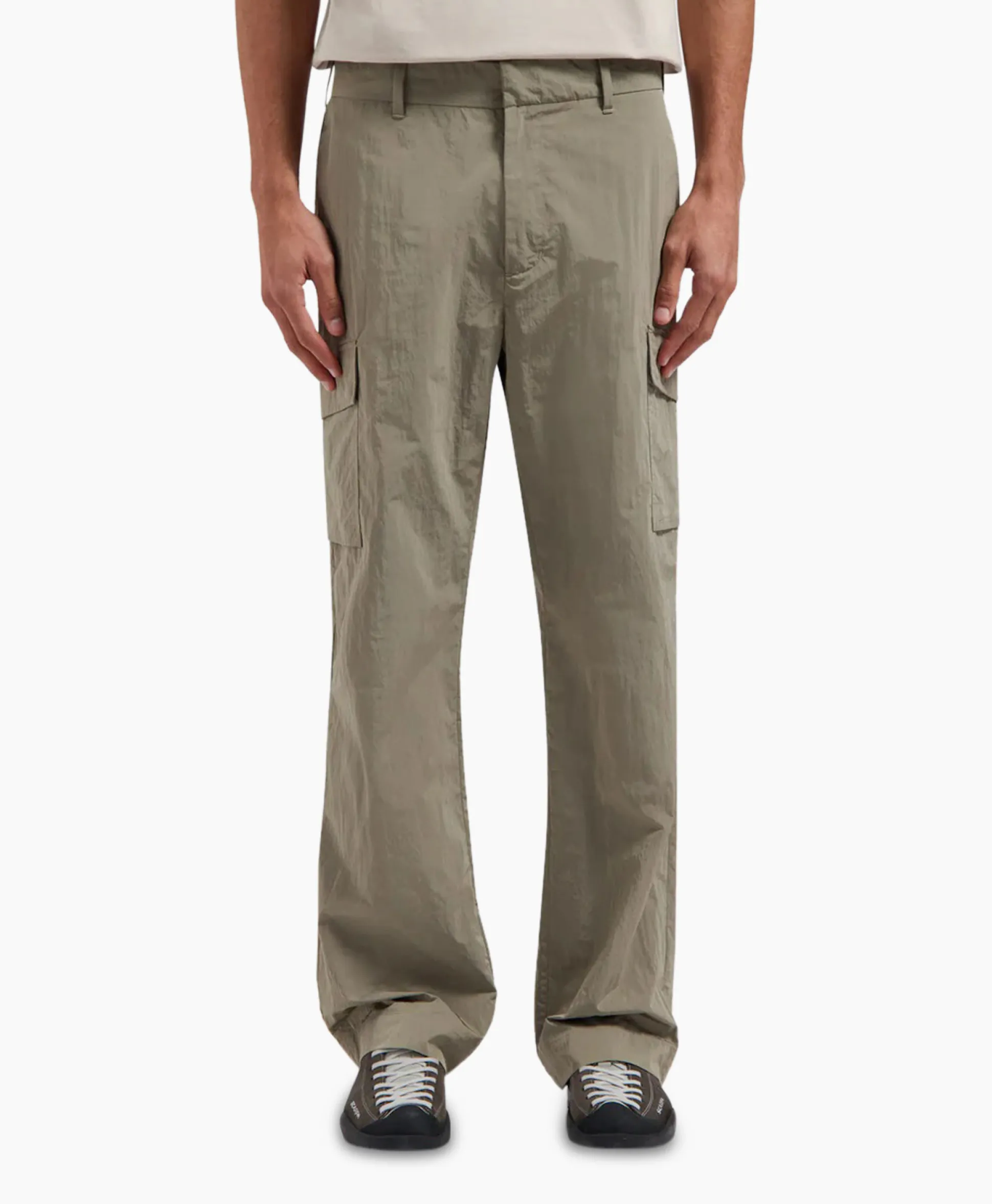 Olaf Hussein Cargobroek Nylon Cargo Grijs