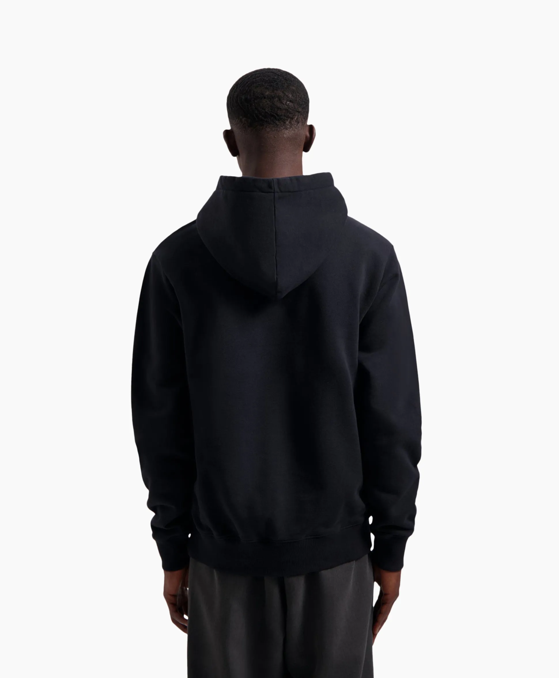 Olaf Hussein Hoodie Blur Logo Zwart