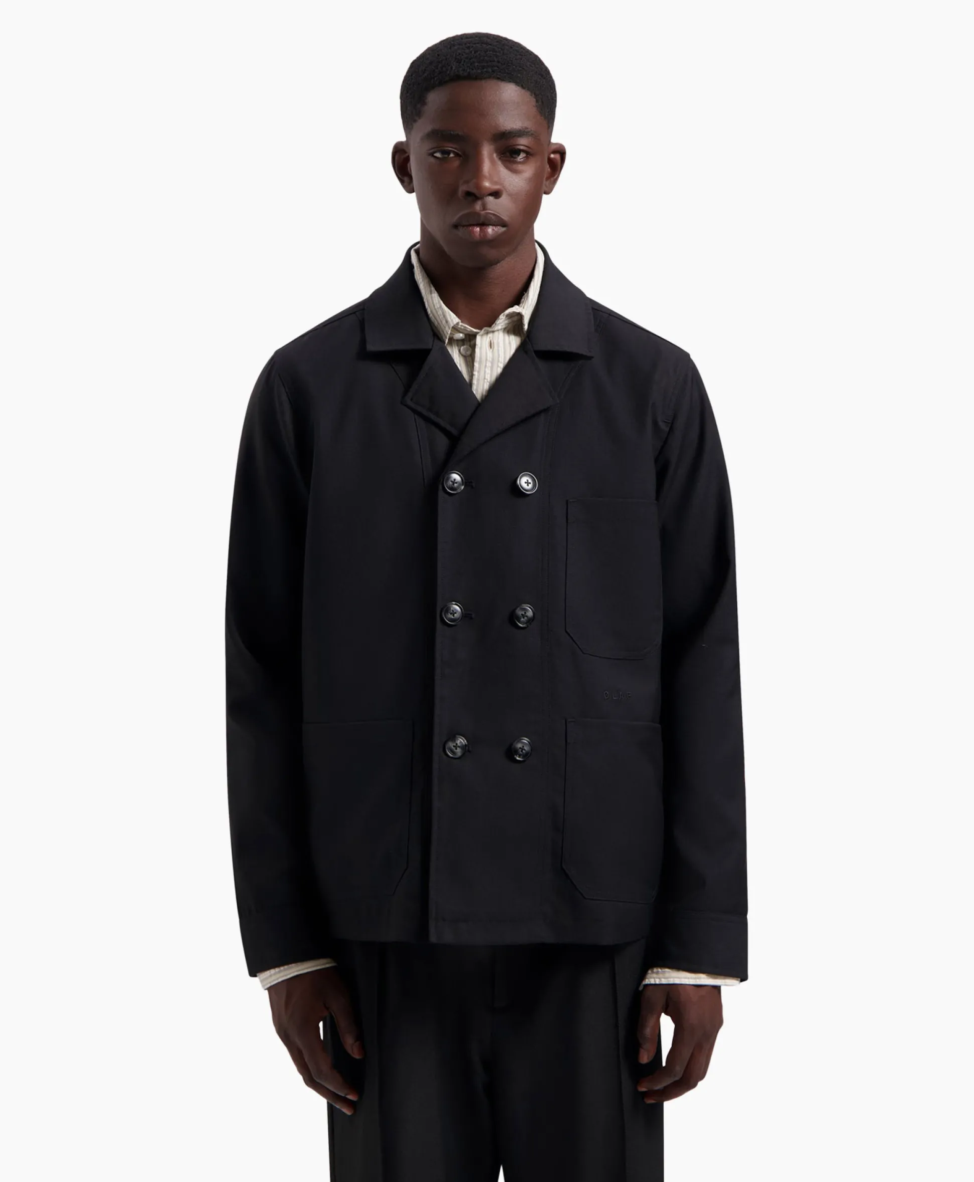 Olaf Hussein Jack Db Workwear Blazer Zwart