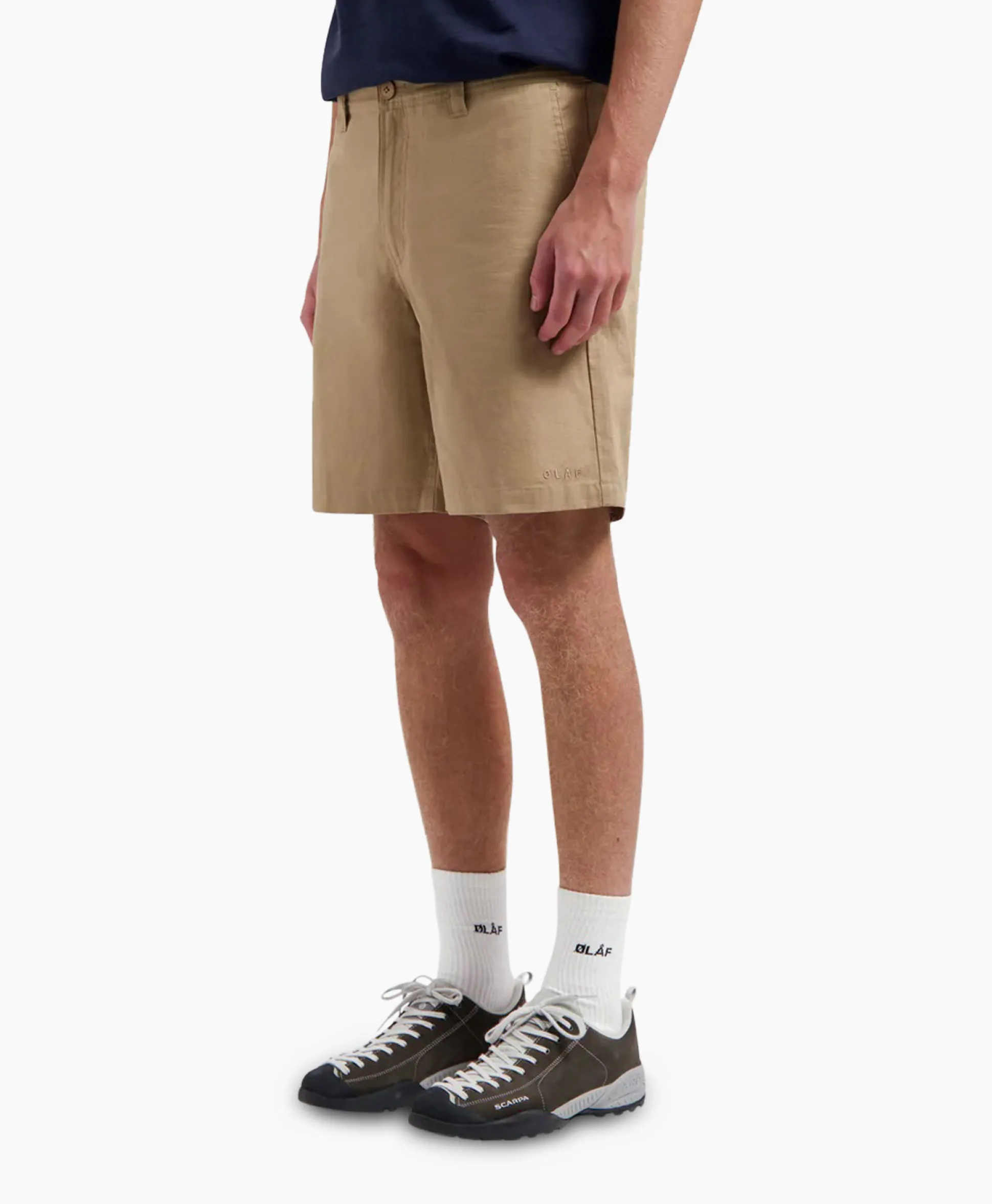 Olaf Hussein Korte Broek Utility Khaki