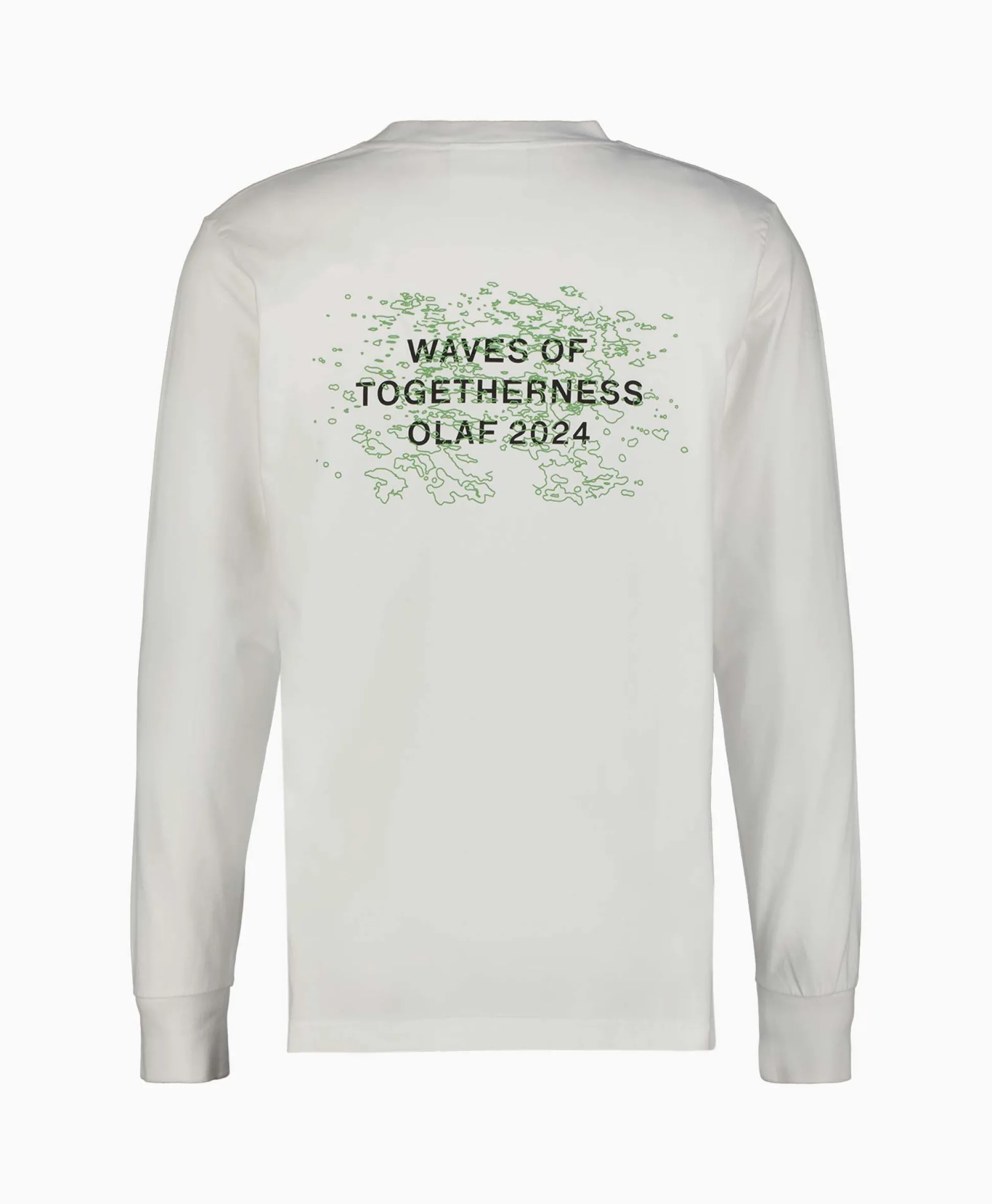 Olaf Hussein Longsleeve Waves Of Togetherness Off White