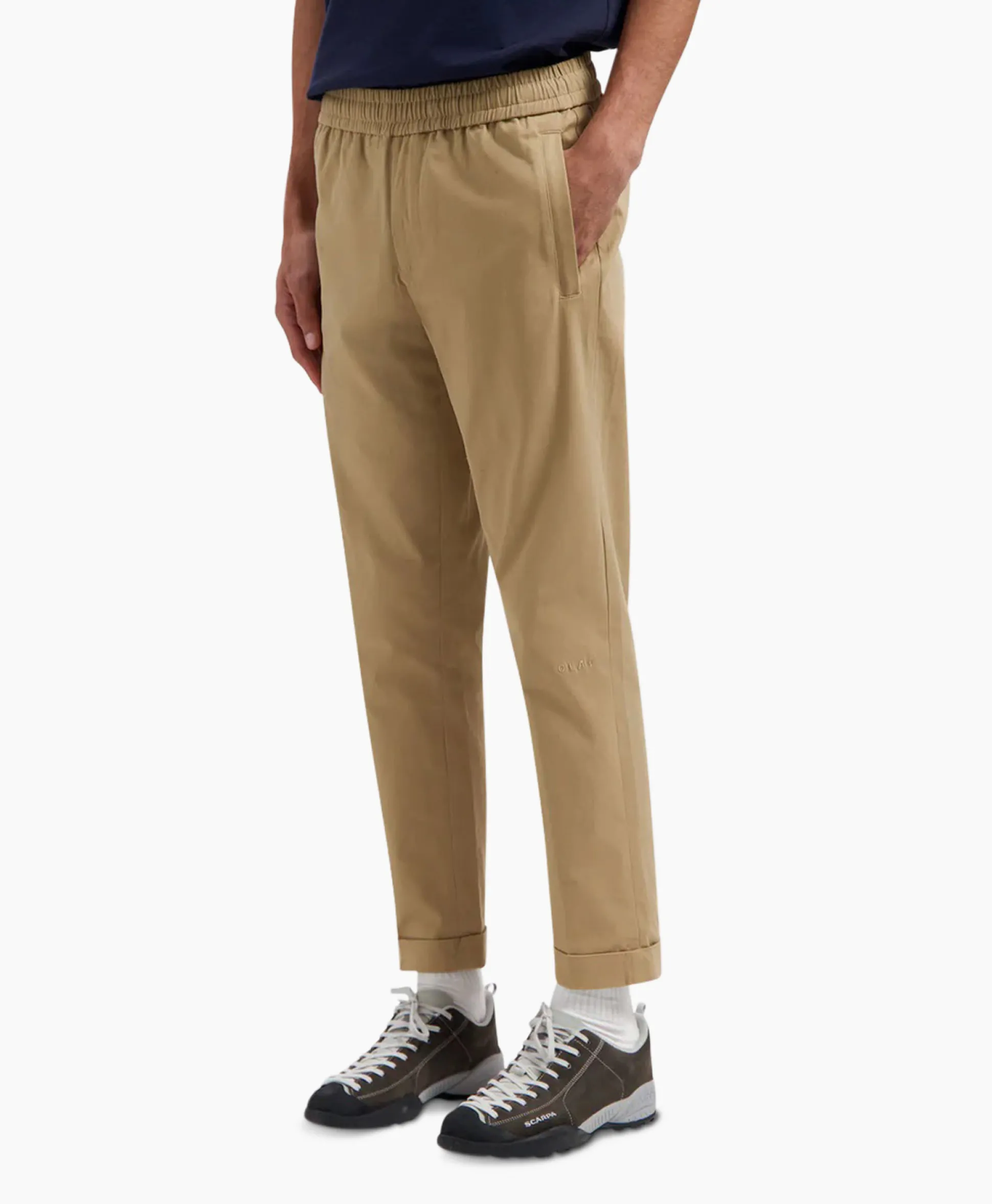 Olaf Hussein Pantalon Slim Cotton Khaki