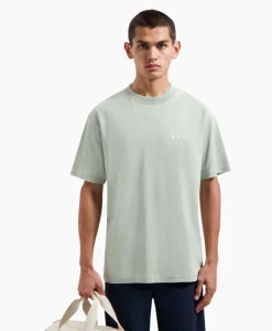 Olaf Hussein T-Shirt Korte Mouw Pixelated Face Groen