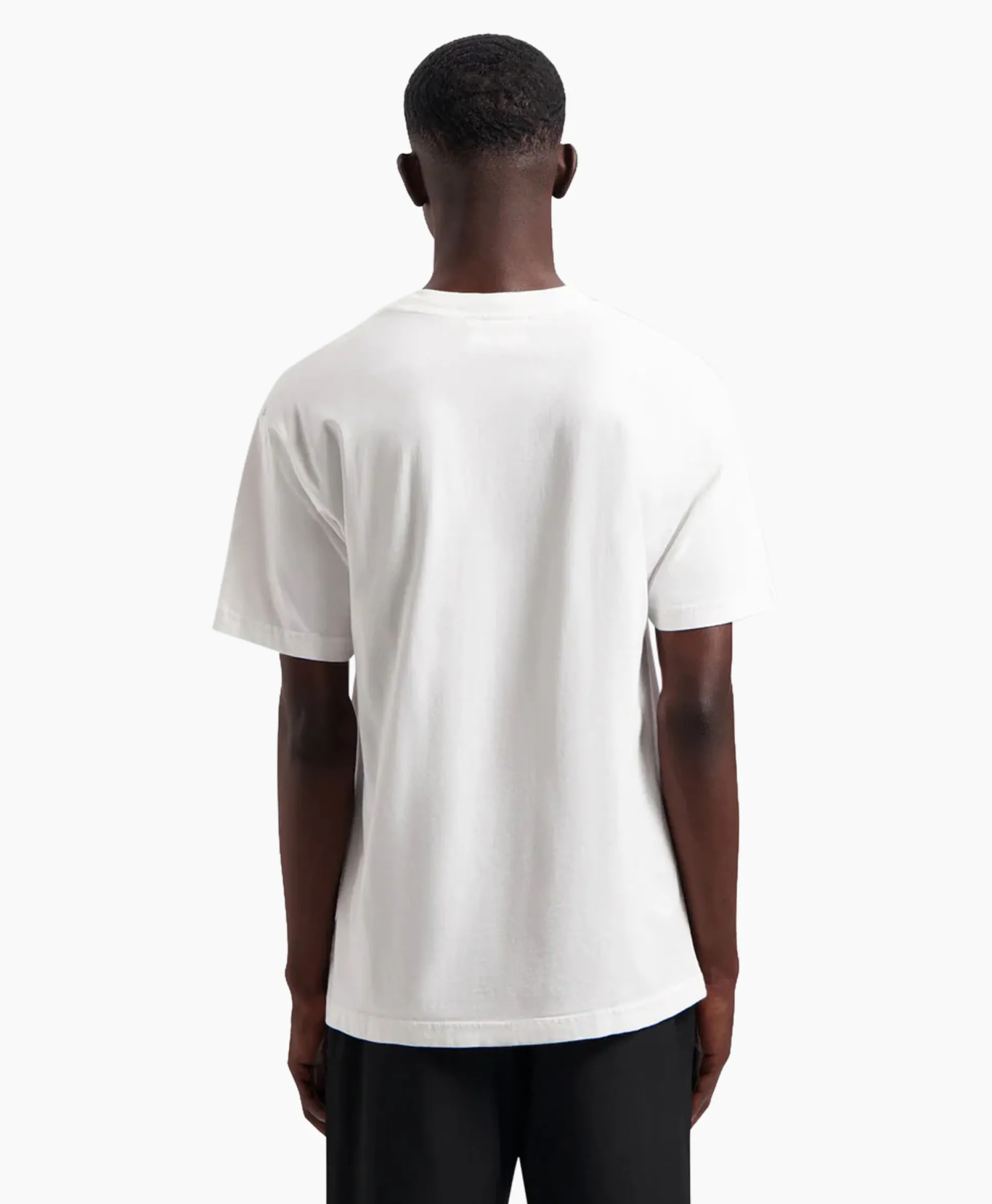 Olaf Hussein T-Shirt Korte Mouw Block Wit